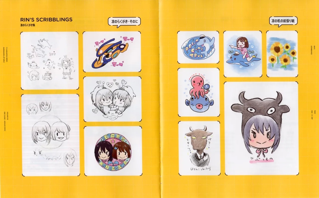 Kandagawa JET GIRLS DVD Bonus Booklets - Manga + Character Art - Page 8