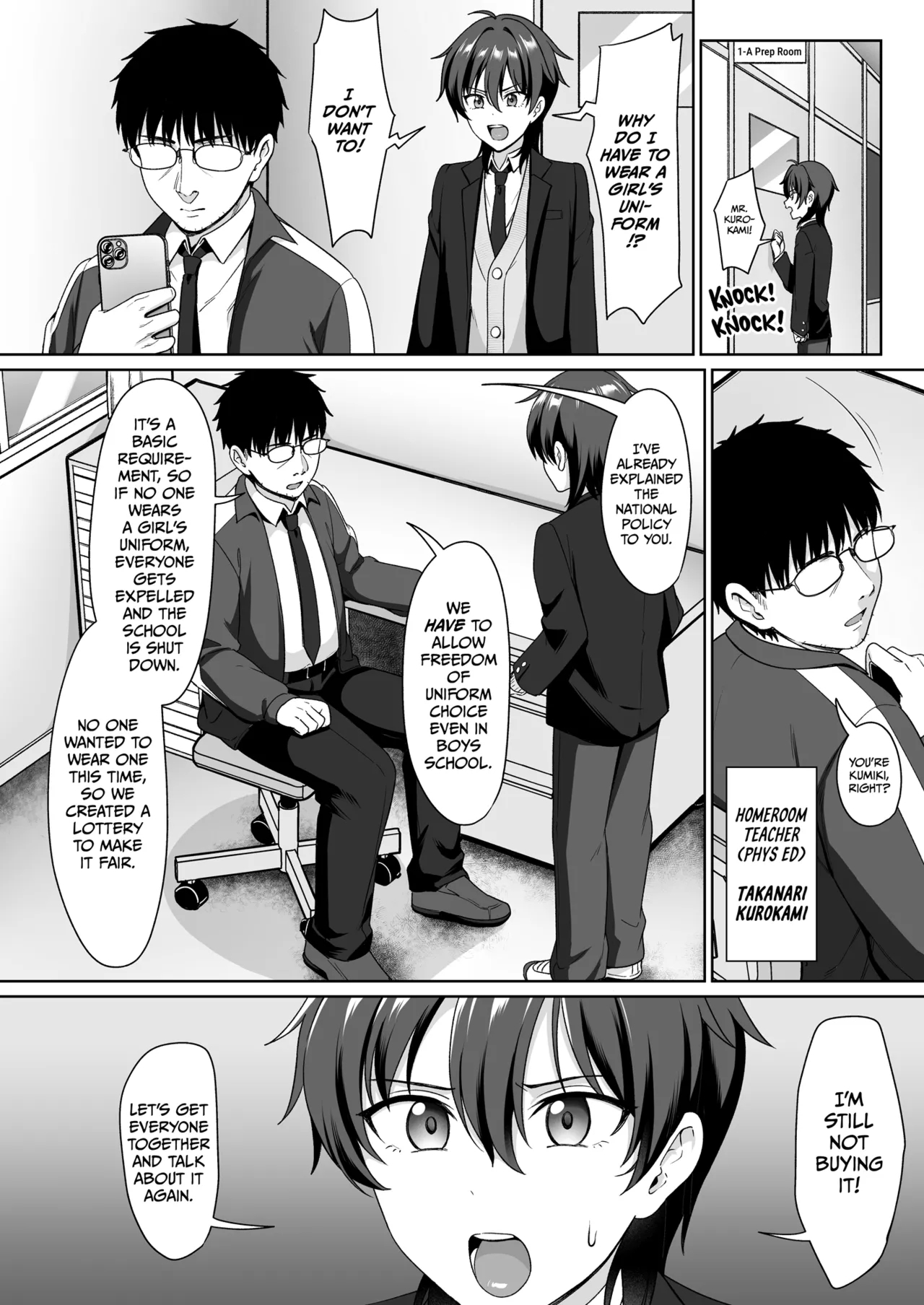 Crossdressing in a Boys School 1 - Page 4
