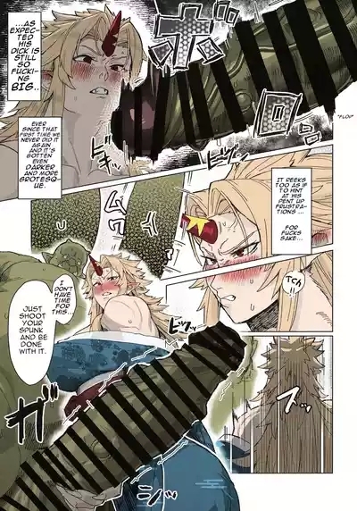 Yuugi Locked In A Grapple With An Orc 2 9