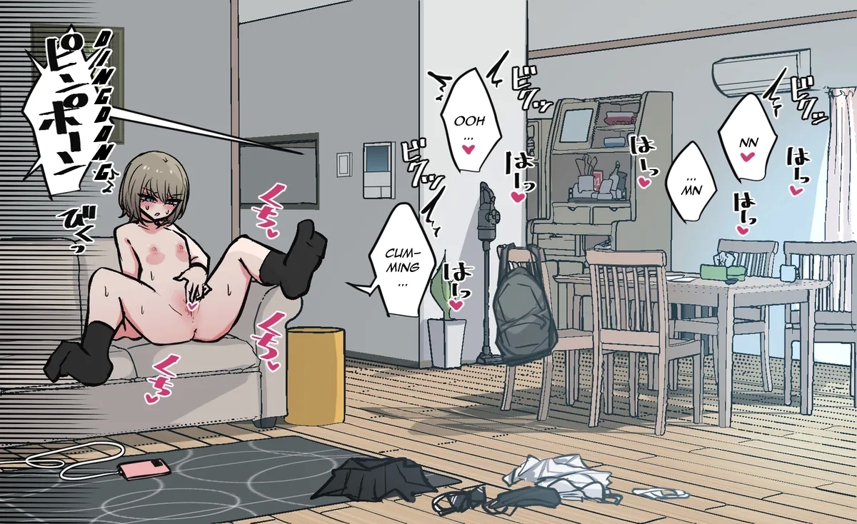 ribingu de kaihou onanichan | Best Friend-chan Masturbating Out in the Living Room - Page 5