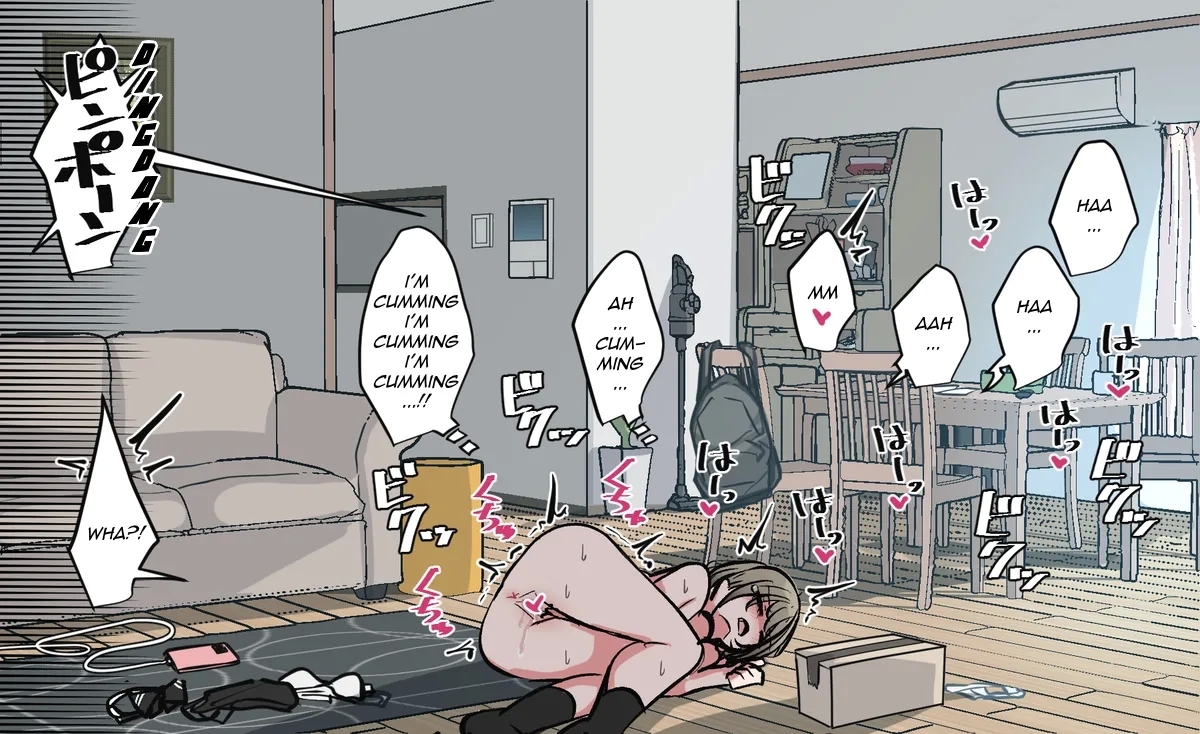 ribingu de kaihou onanichan | Best Friend-chan Masturbating Out in the Living Room - Page 8