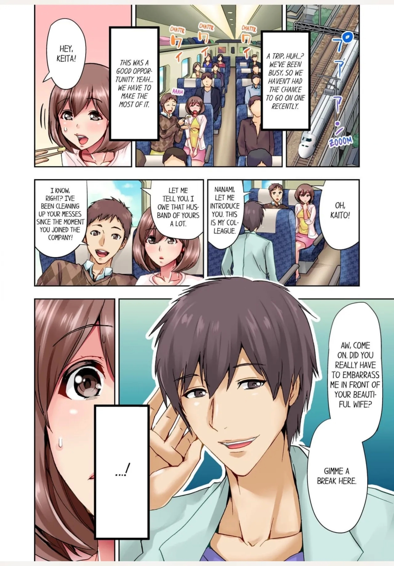 Kekkon 3-Nen Me no Tsuma wa, Shain Ryokou Chuu ni Otto no Yoko de Netorareru! 1 | Netorare With a Busty Wife on a Company Trip 1 - Page 3