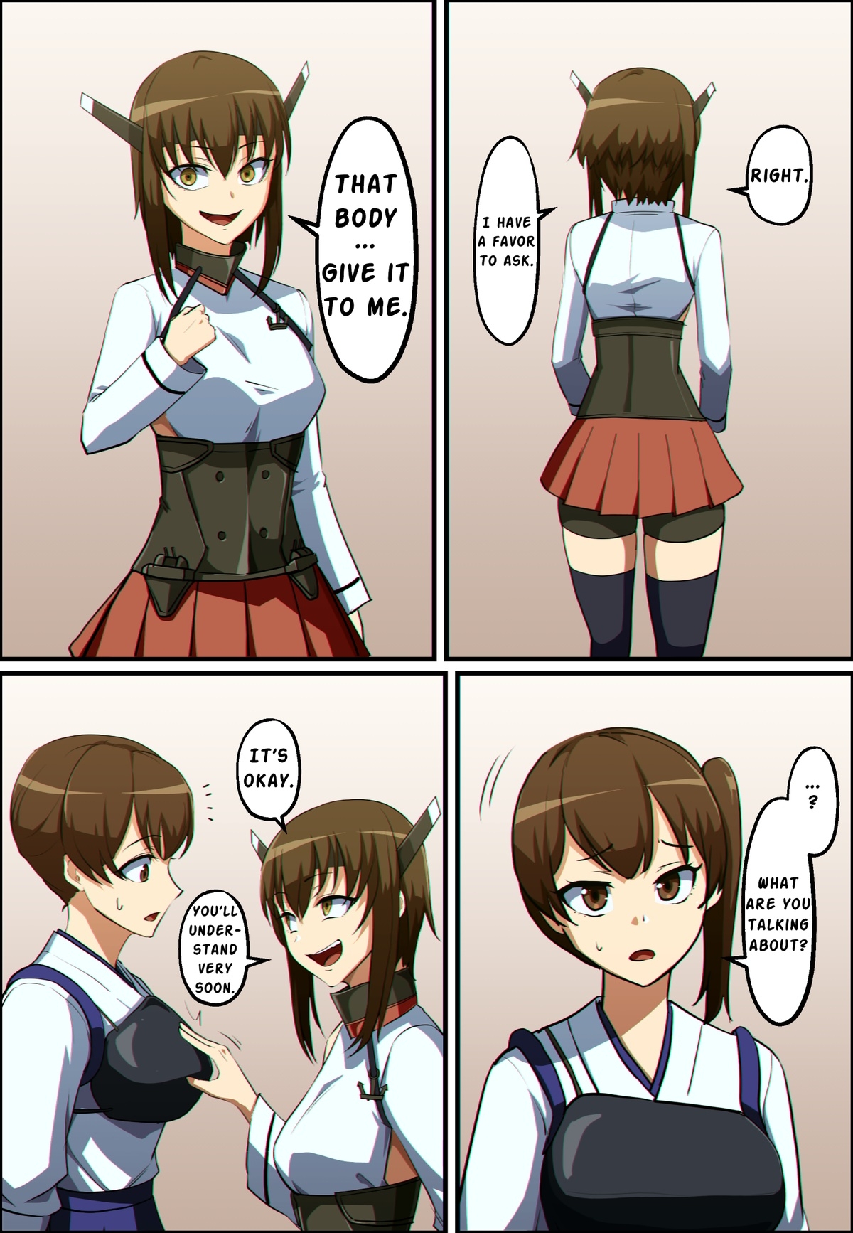 Taihou & Kaga merge possession - Page 4