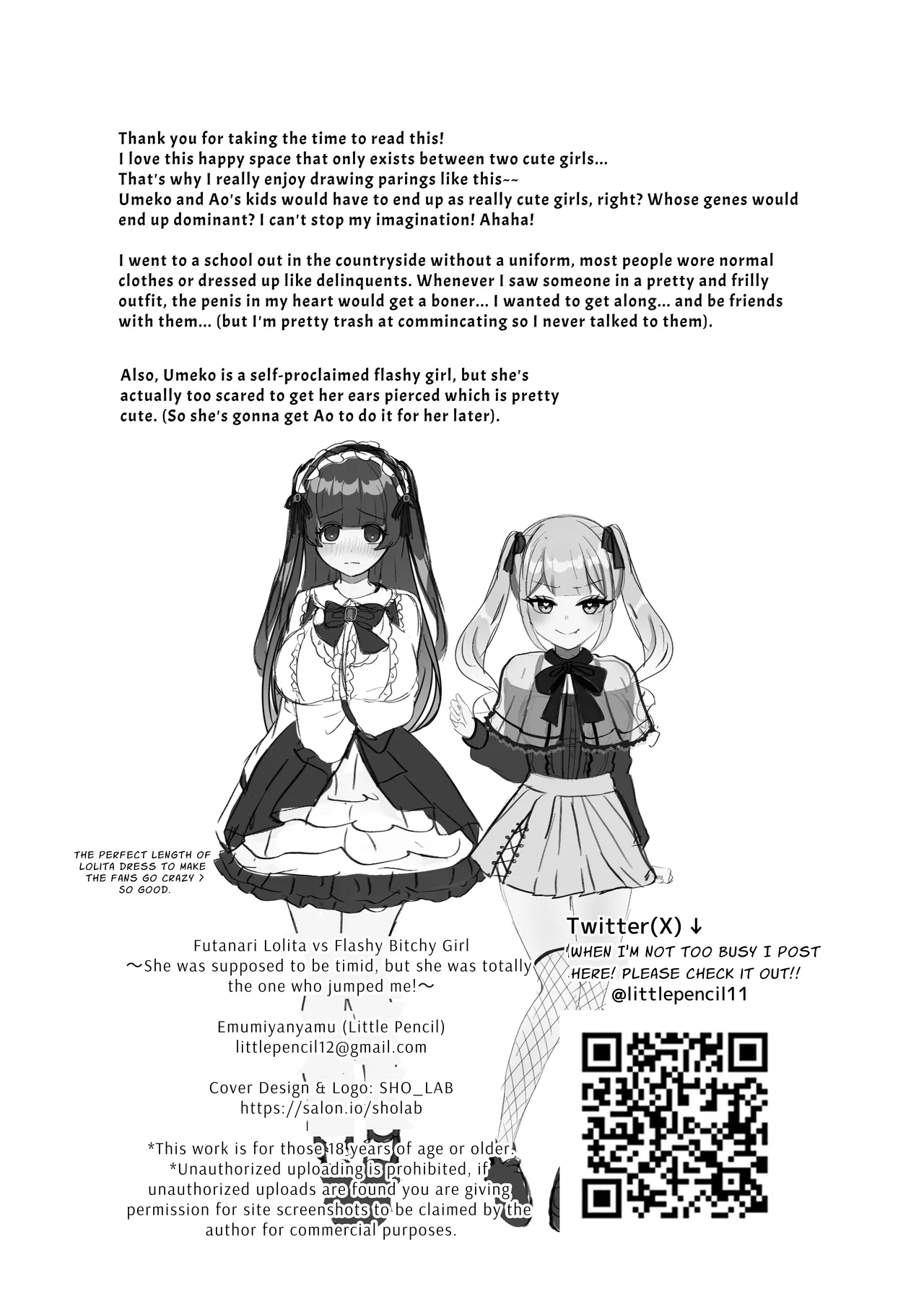 Futanari Lolita vs Jiraikei Mesugaki 〜Kiyowa na Futanari Joshi wo Odoshita hazu ga Gyaku ni Okasare chatta!〜 | Gothic Fashion Futanari vs Jirai-kei Style Provocateur - Page 63