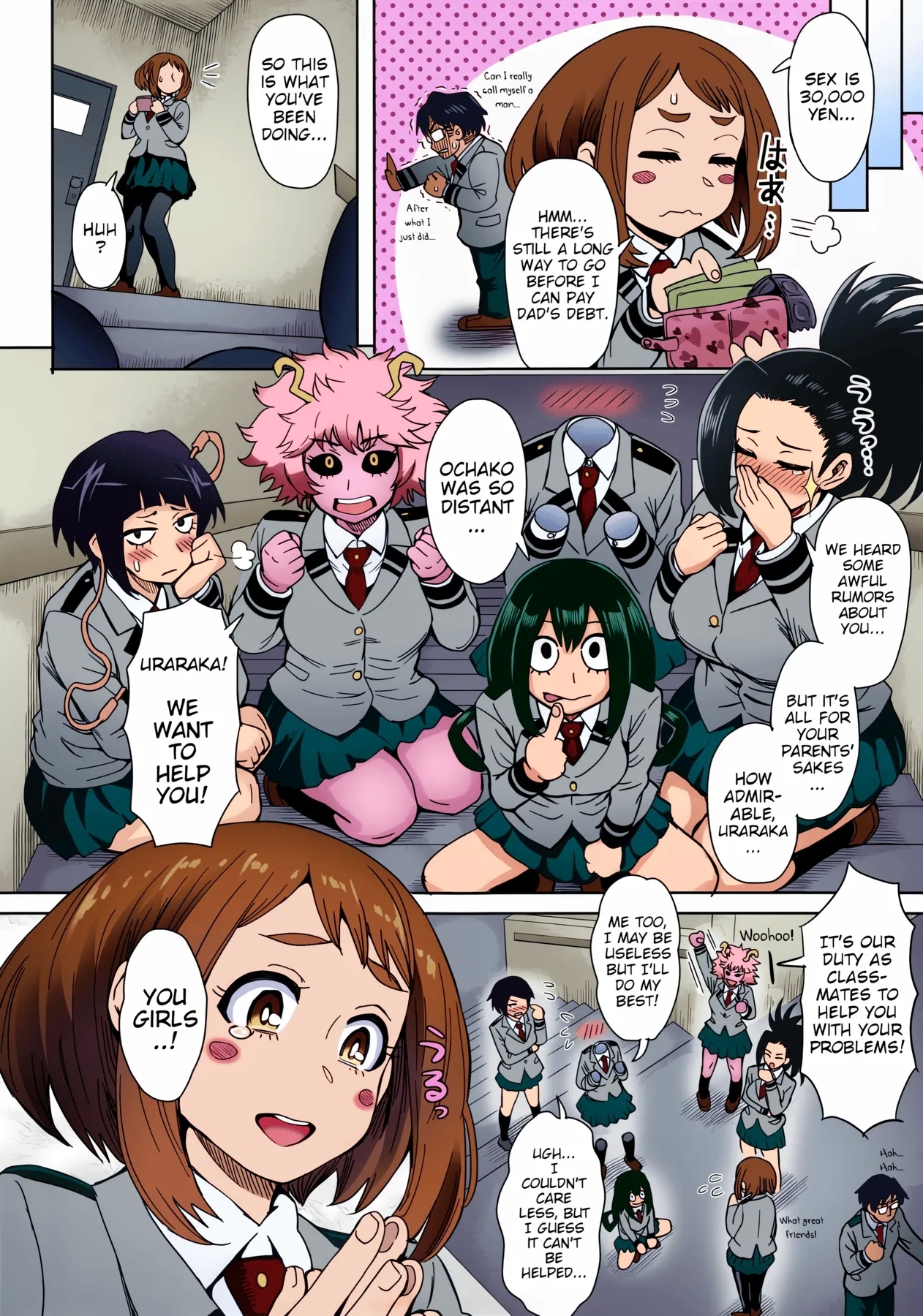 Uraraka Ura Fuuzoku | Uraraka's BehindScenes Prostitution - Page 9