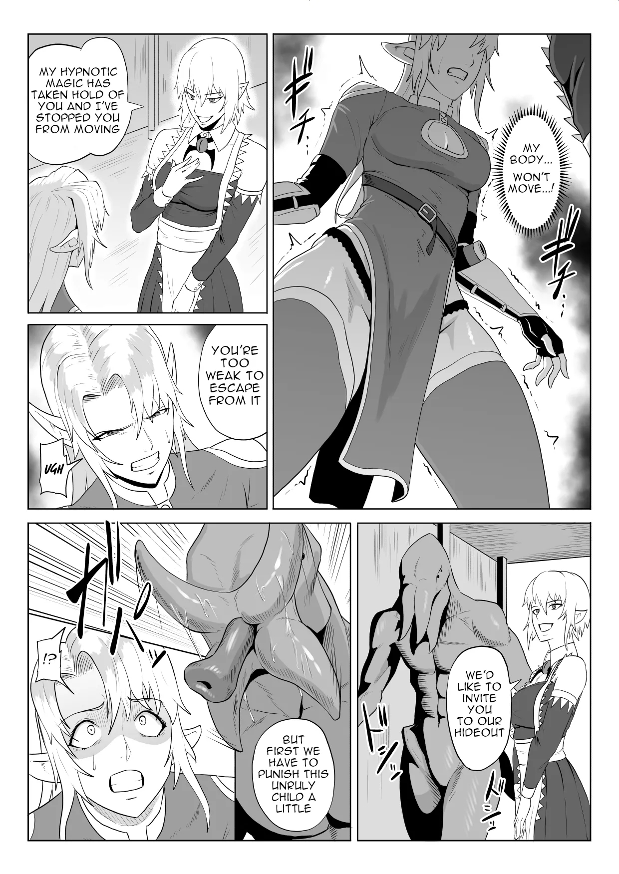 Touma Butai Rokka no Sentou Kiroku Moudoku no Sasori 5| Demon Slayer Unit Rokka's Battle Record Venomous Scorpion 5: Captive Elf Futanari Rape - Page 10
