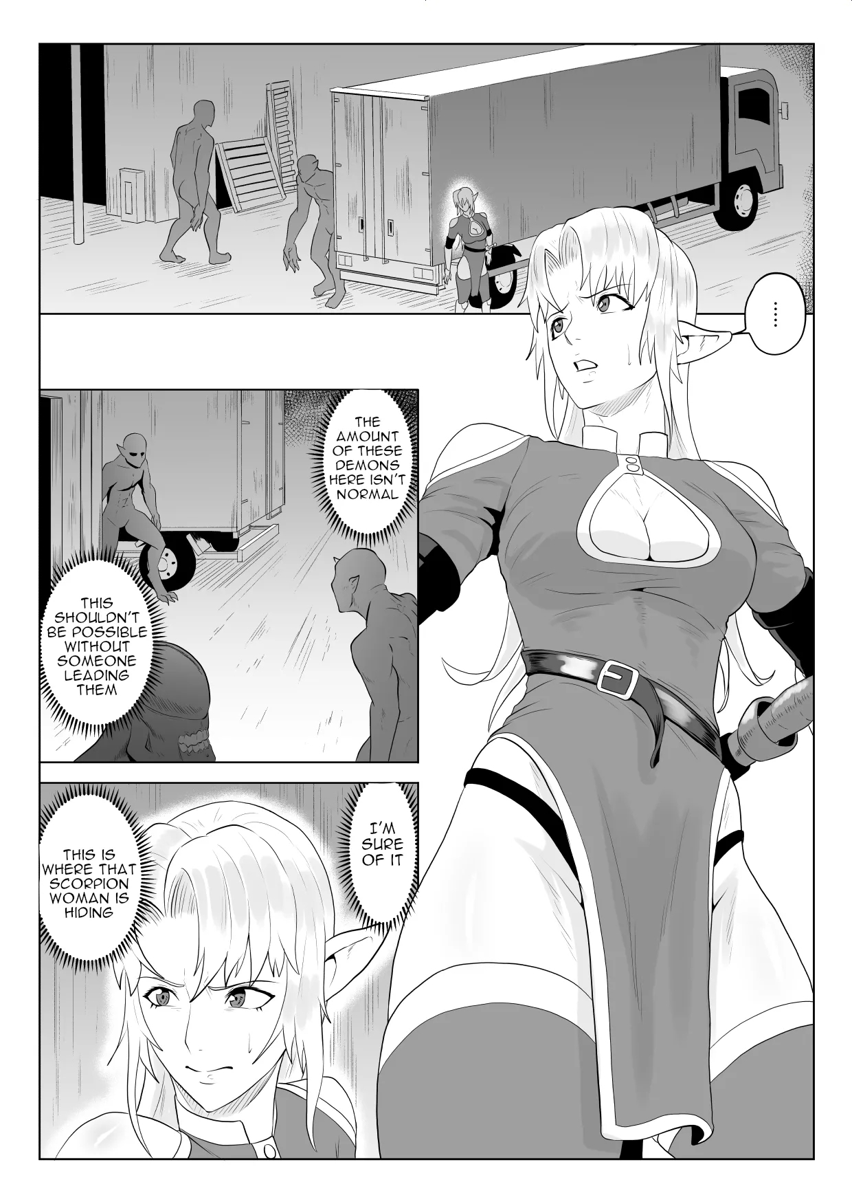 Touma Butai Rokka no Sentou Kiroku Moudoku no Sasori 5| Demon Slayer Unit Rokka's Battle Record Venomous Scorpion 5: Captive Elf Futanari Rape - Page 6