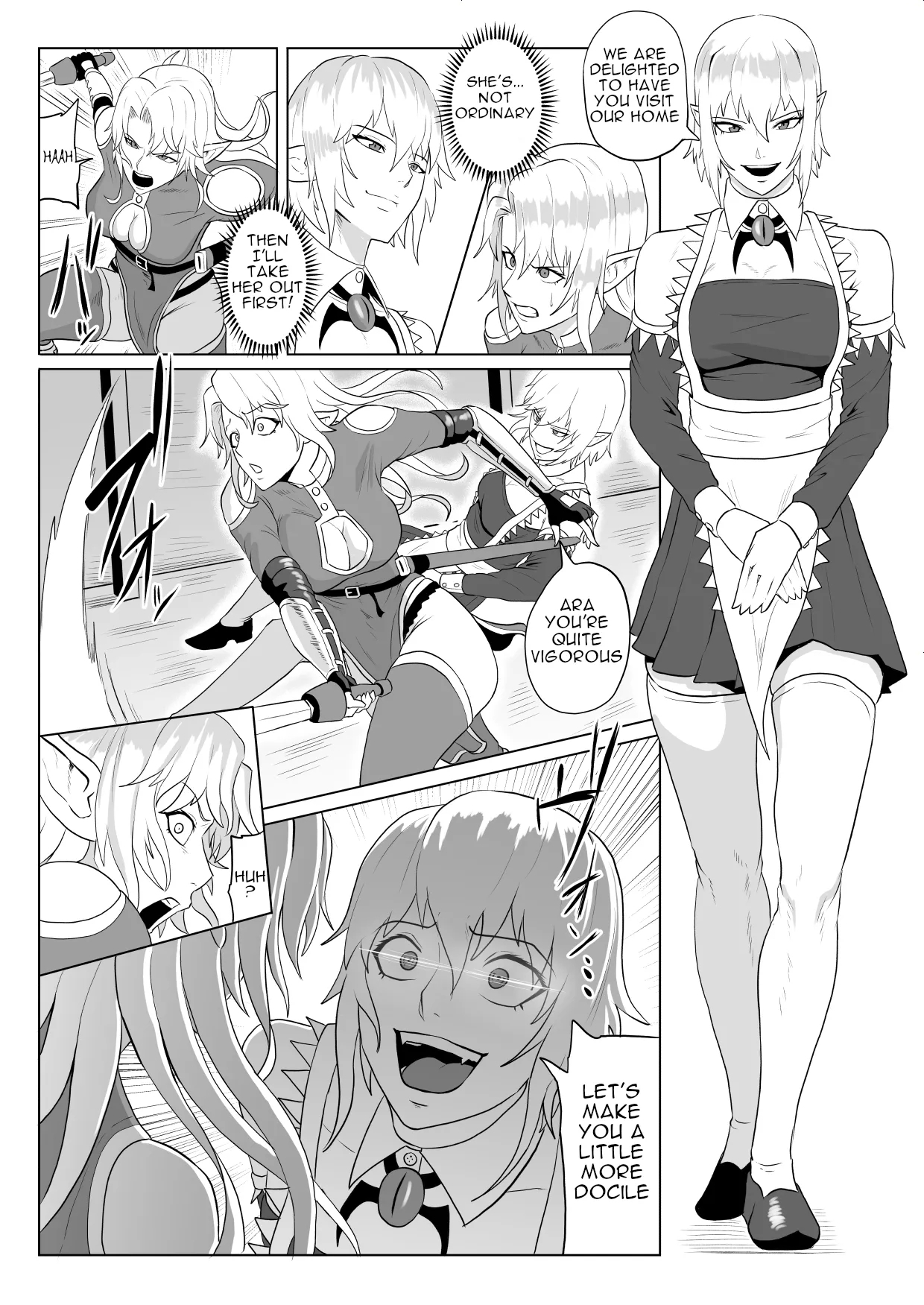 Touma Butai Rokka no Sentou Kiroku Moudoku no Sasori 5| Demon Slayer Unit Rokka's Battle Record Venomous Scorpion 5: Captive Elf Futanari Rape - Page 9
