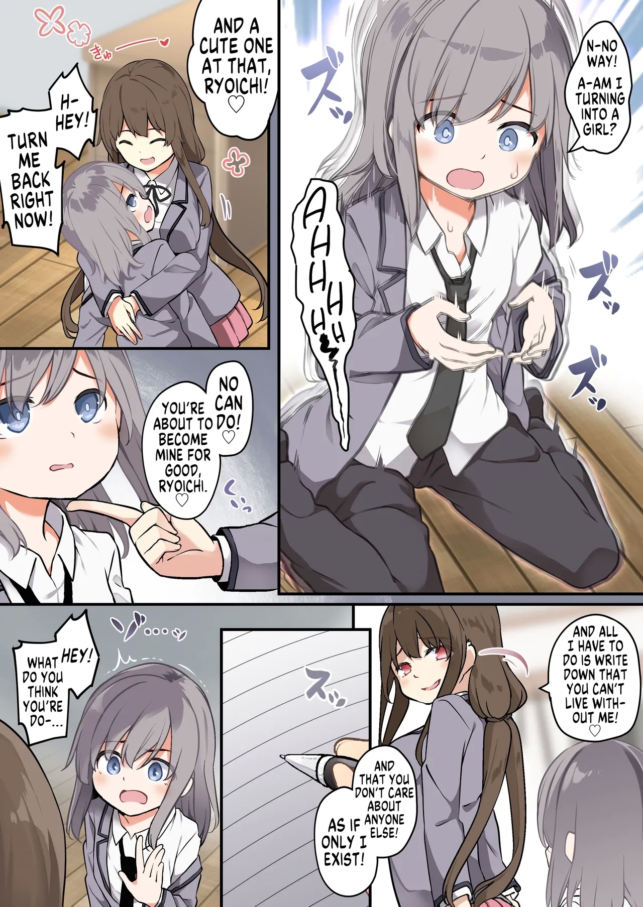 Yuujin o Ore no koto ga Daisuki na Onna no Ko ni Kaihen shitara Yandere-ka shite Ore Made Onna no Ko ni sareta Ken | How I was Turned Into a Girl by a Friend Whom I turned into a Chick Who's Madly in - Page 25