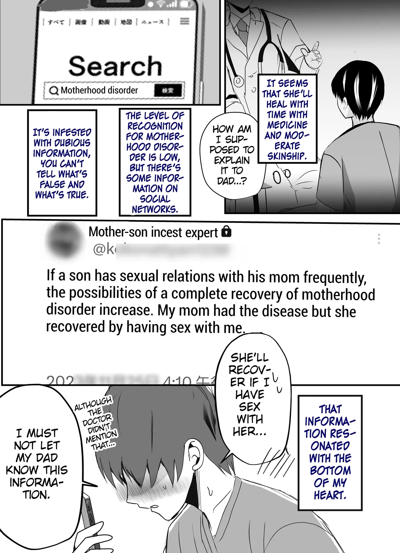 Bonyuu KaaWhen I Got Jealous And Raped My Mom With My Big Cock, She Spoiled Me And Let Me Have Creampieing Sex With Her - Page 8
