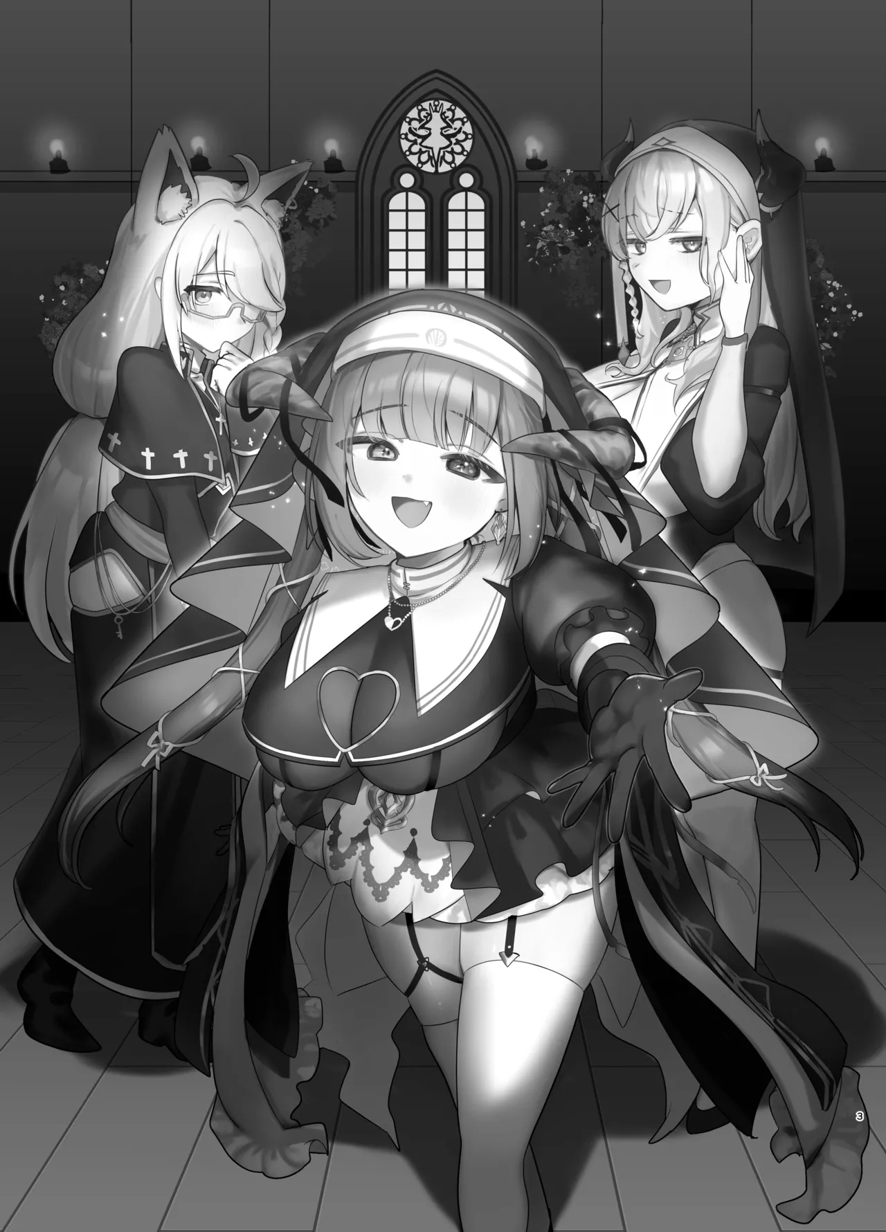 [Happykeeper (シオセタモツ)] みんなのざんげ (白銀ノエル、白上フブキ、宝鐘マリン) [DL版] - Hentaiaz.com - 2