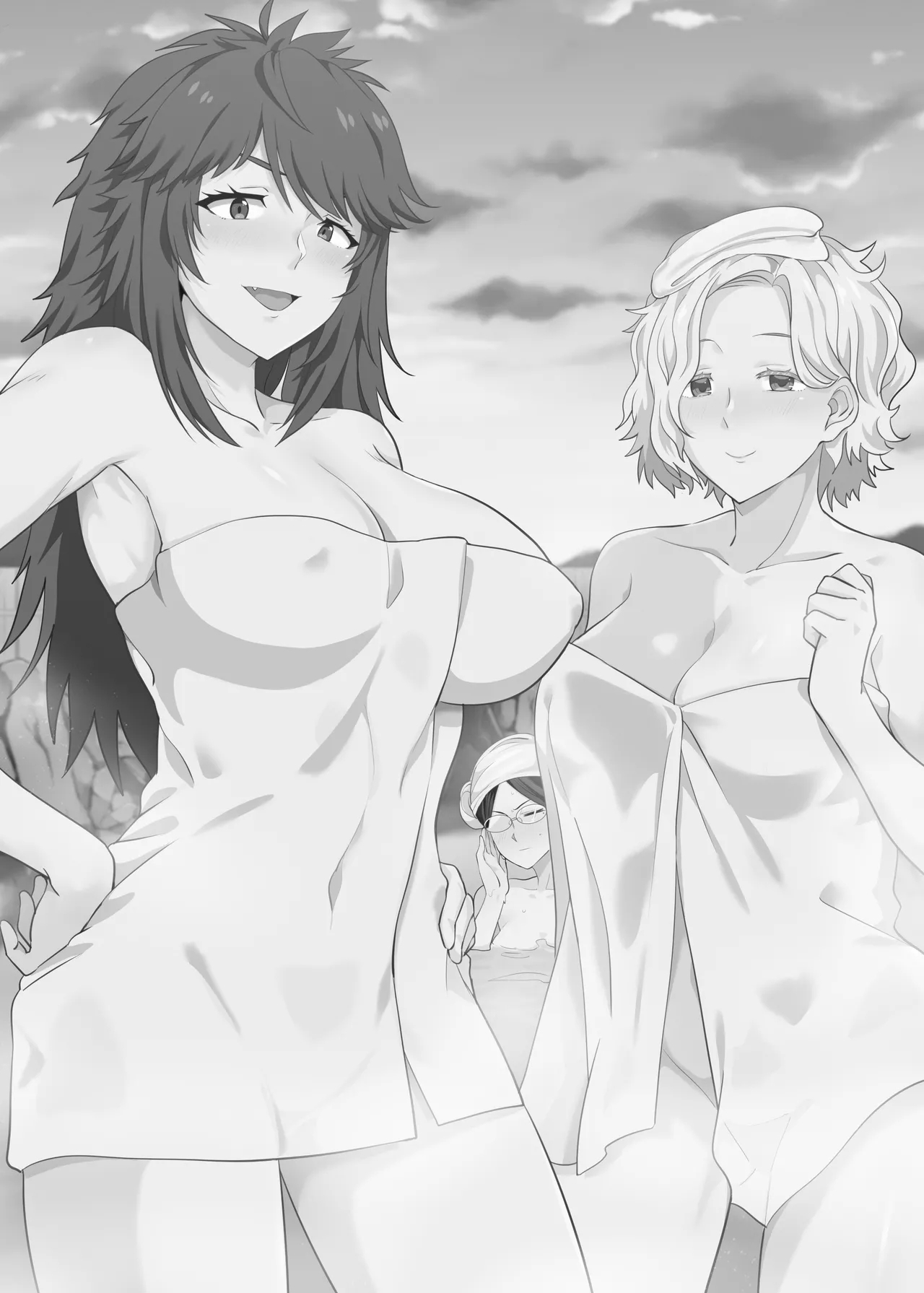 [に向思考 (猫崎葵)] 與小智的❤媽媽們溫泉旅行啦! (トモちゃんは女の子!) [英訳] [無修正] [DL版] - Hentaiaz.com - 2