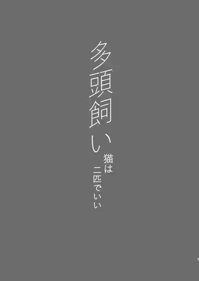 Tatougai Neko wa Nihiki de Ii 3