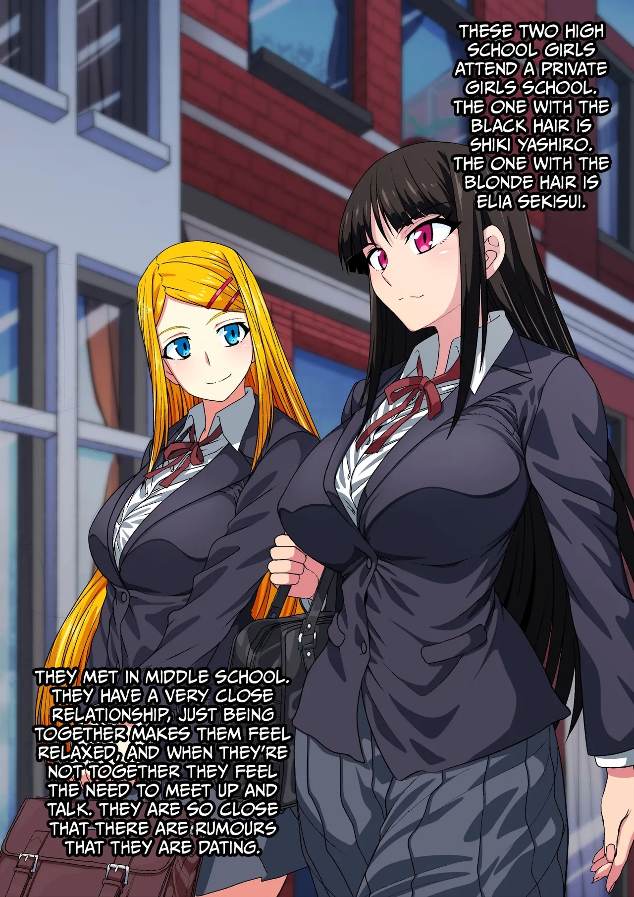 Seifuku Shoujo Yuujou Tanshi - Kyonyuu JK Nakayoshi Combi o Chuunen Oyaji ga Zettai Fukujuu Sex | A Tale of Friendship Between Girls in School Uniforms - Page 2