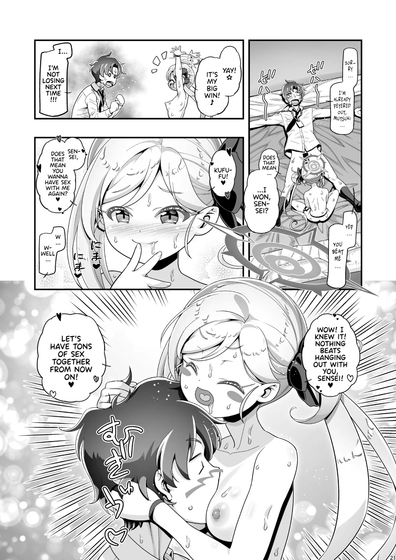 [Gambler Club (Kousaka Jun)] Mutsuki-chan Daikatsuyaku!! | Mutsuki-chan's Big Day! (Blue Archive) [English] [Team Rabu2] [Decensored] [Digital] 19