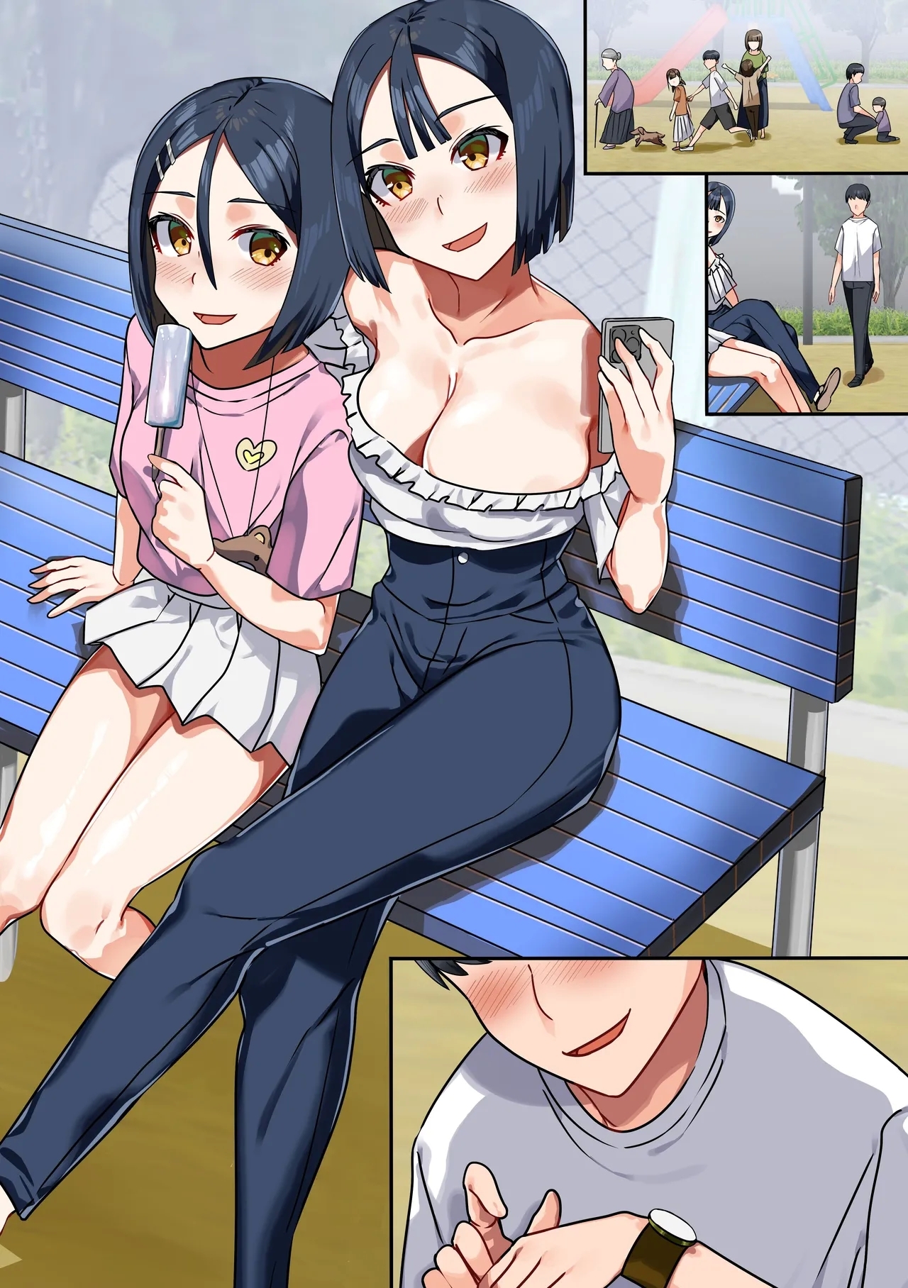 Jikan Teishi de Muteikou ni Shite, Kareshi no Tonari de Netotte Mitari, Oyakodon  Ajiwatte Mitari no Nama Houkai SEX - Page 38