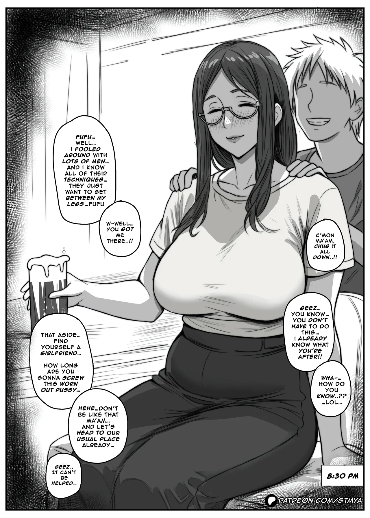 Married Women Two Panel NTR Comic 12