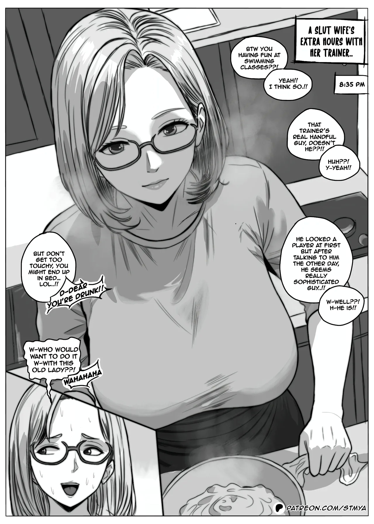 Married Women Two Panel NTR Comic 2