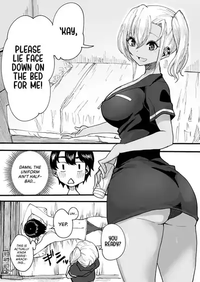 Kurogal Men-esthe Jou ga Yarasetekureru Hanashi | Happy Endings with a Tanned Gyaru Massage Therapist 8
