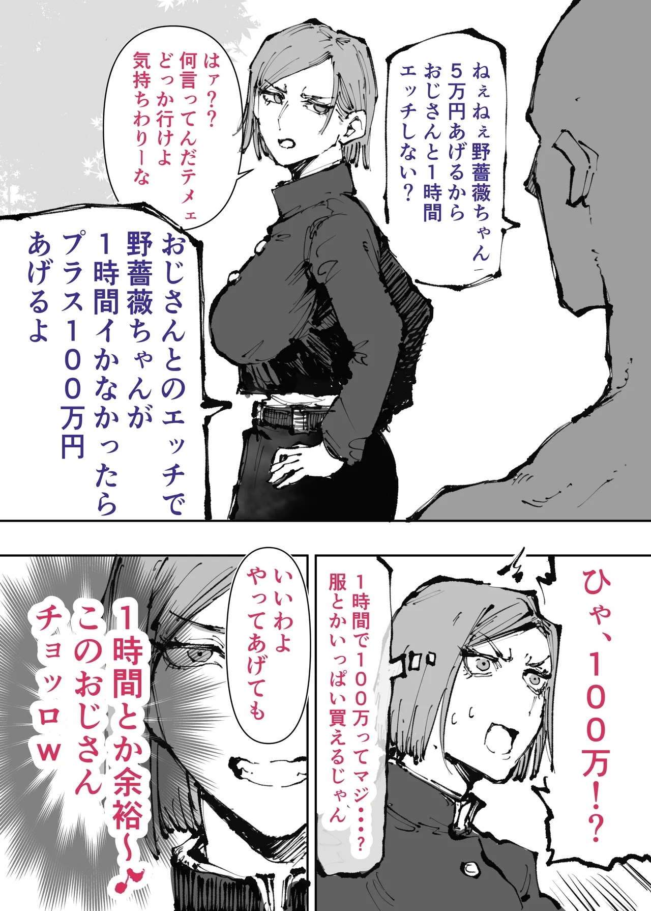 釘崎野薔薇 おじさんとエッチ 1