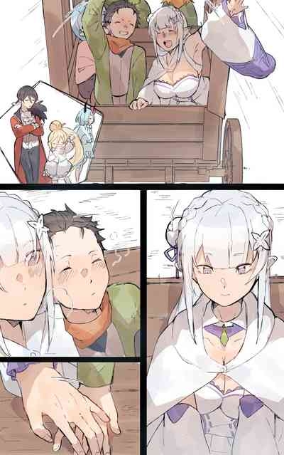 Subaru x Emilia and Rem New Year 2025 2