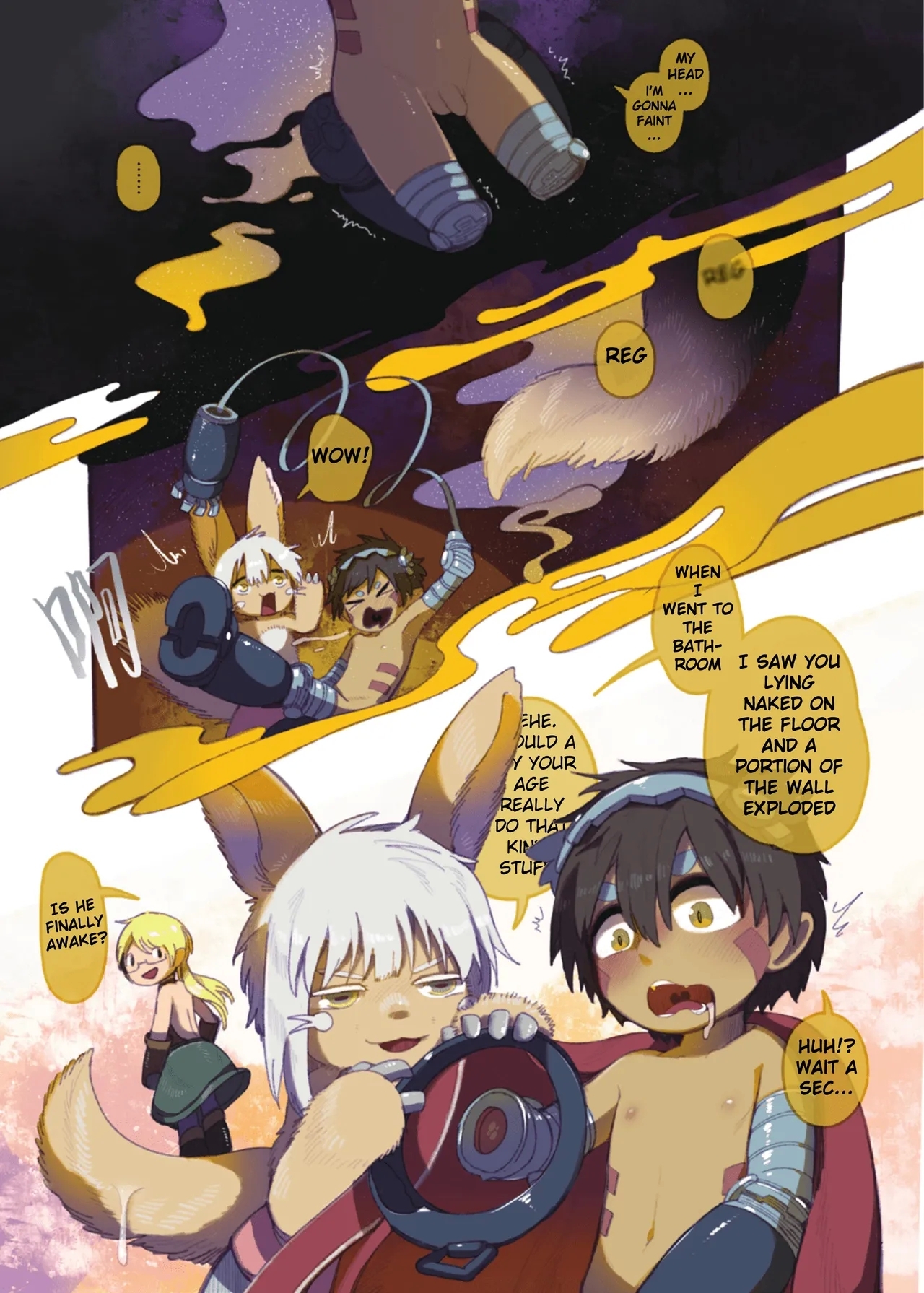 【yracyrac】Washing in the Abyss｜Reg and Tentacles - v1 - Page 14