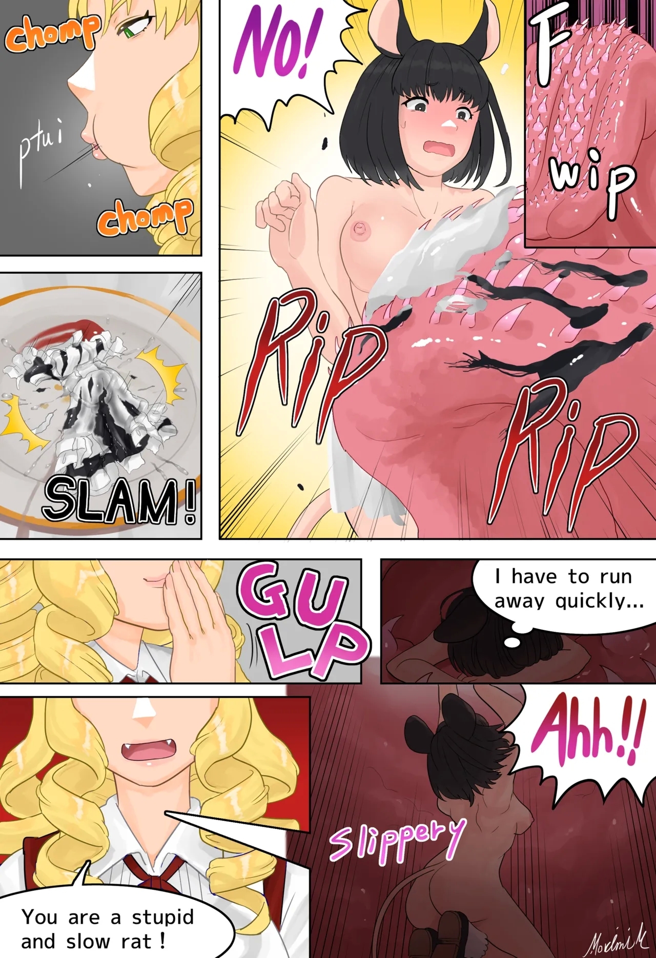 Cat girl and little mouse girl 3