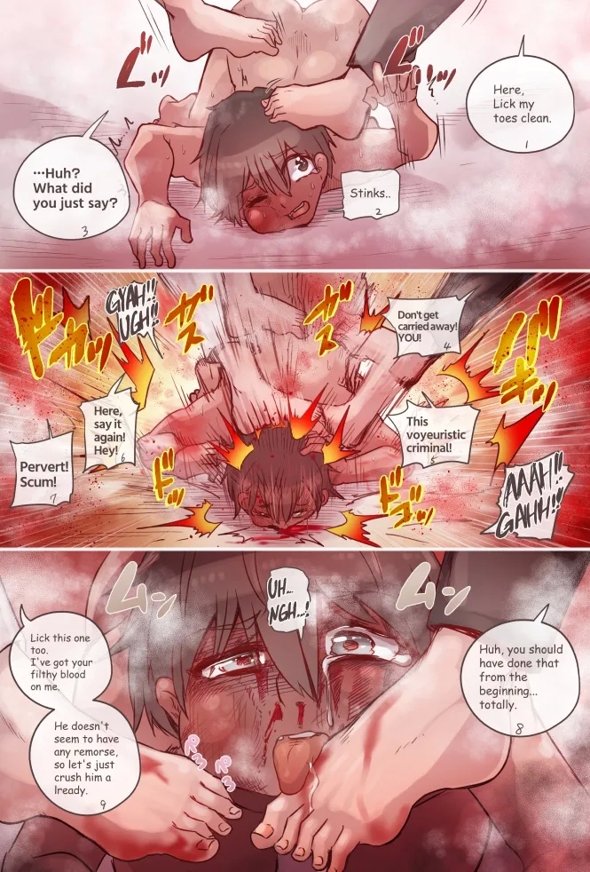 Gyakuryona Kao Boko Kesei! | Reverse Ryona: Face Beating and Castration! 4