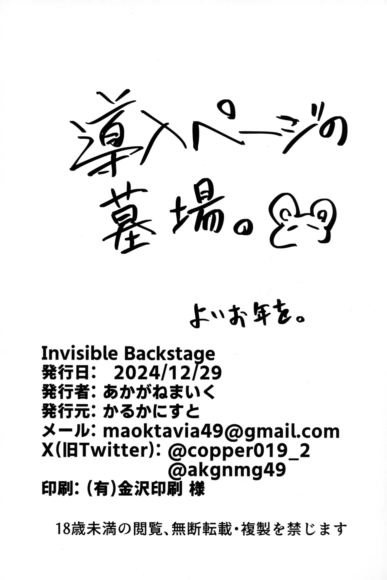 Invisible Backstage 20