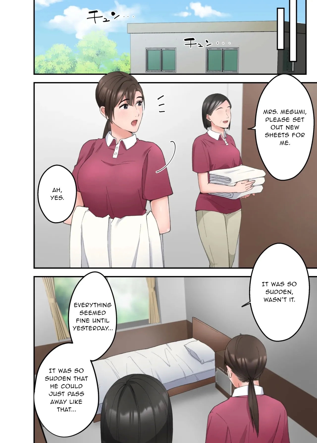 Hitozuma no Kaigoshi ga Yoboyobo Jii-san ni Ikasare Makuru Hanashi - Page 69