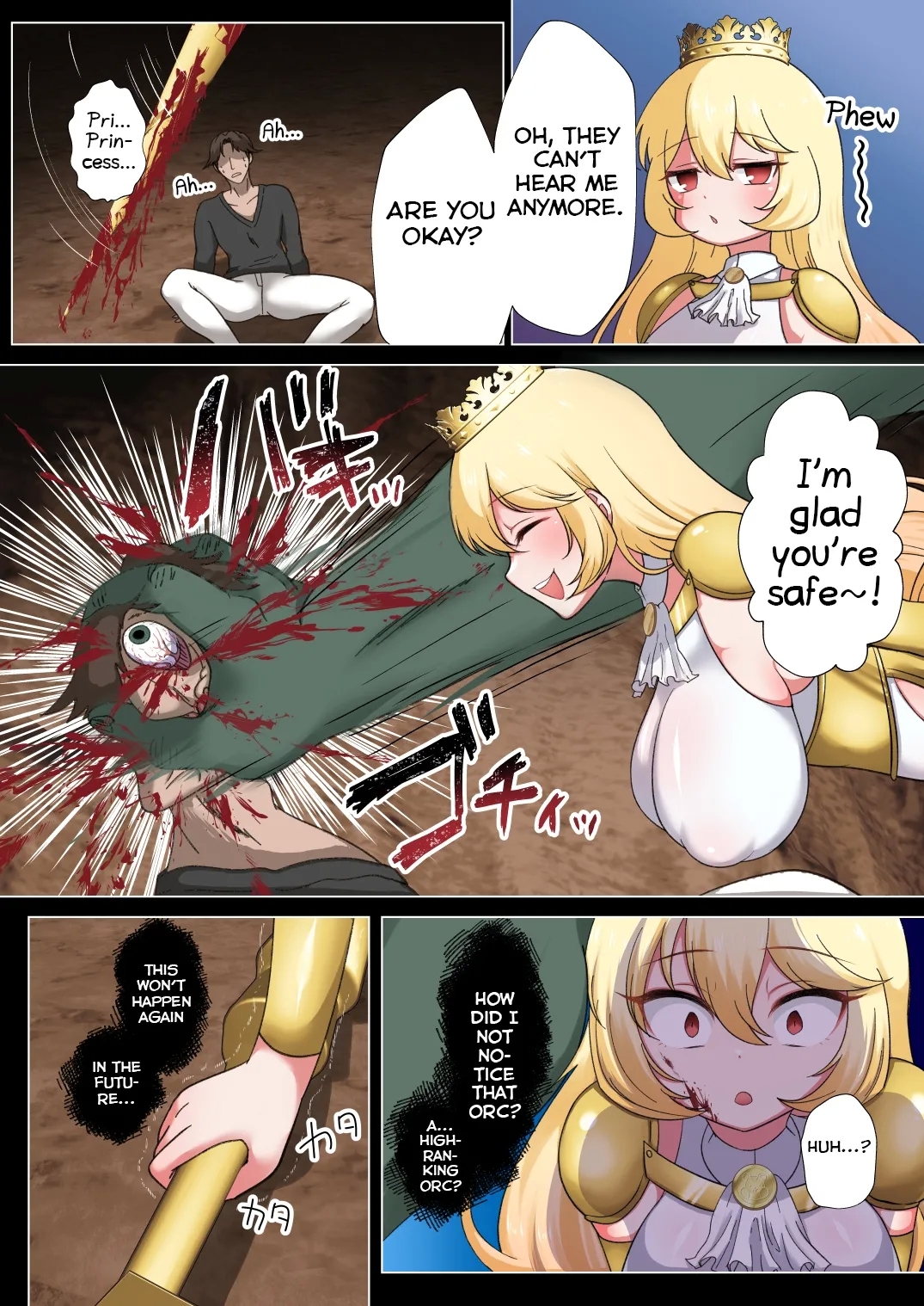 Himekishi Elsa wa Orc ni HaibokuLeg ga Nimata Shikkin! Haraboko Tairyou Omorashi Mesuochi!- - Page 10