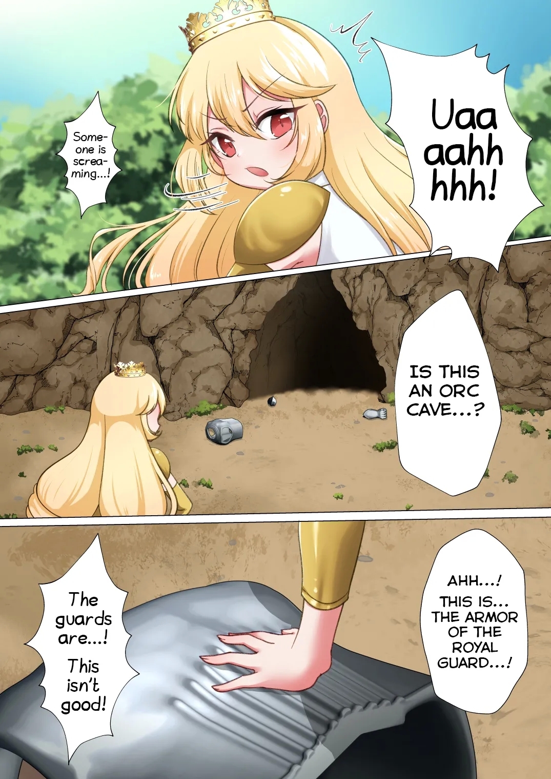 Himekishi Elsa wa Orc ni HaibokuLeg ga Nimata Shikkin! Haraboko Tairyou Omorashi Mesuochi!- - Page 4