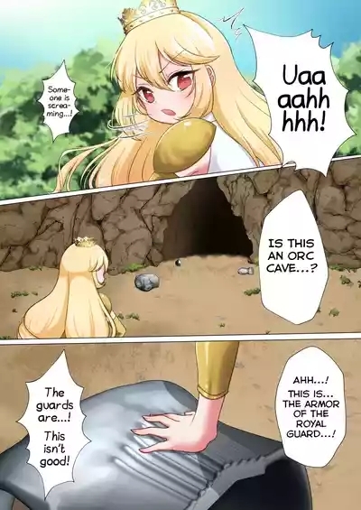 Himekishi Elsa wa Orc ni HaibokuLeg ga Nimata Shikkin! Haraboko Tairyou Omorashi Mesuochi!- 4