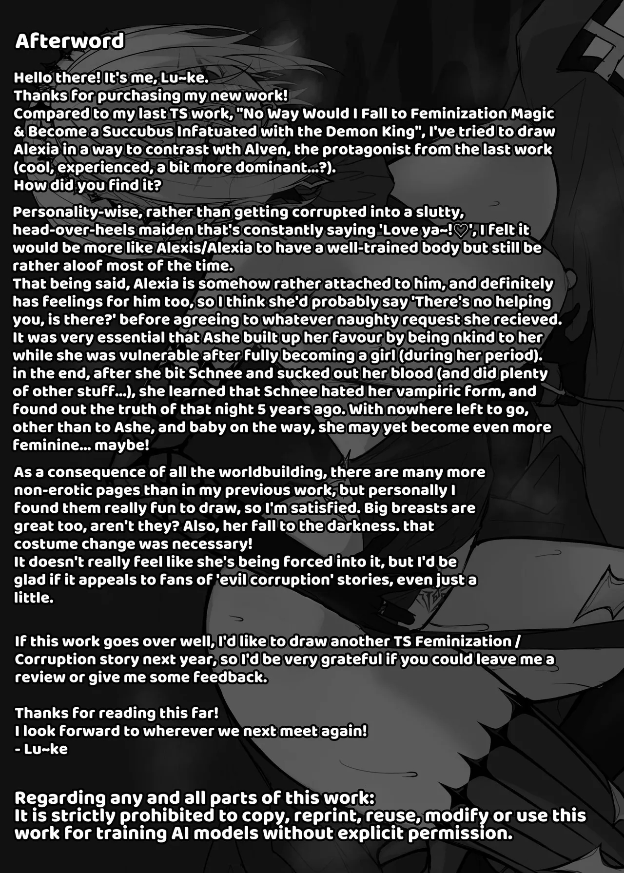 Juketsu no Majo Alexia wa Mou Otoko ni Modorenai | The Cursed Blood Witch Alexia Can Never Go Back to Being a Man - Page 54