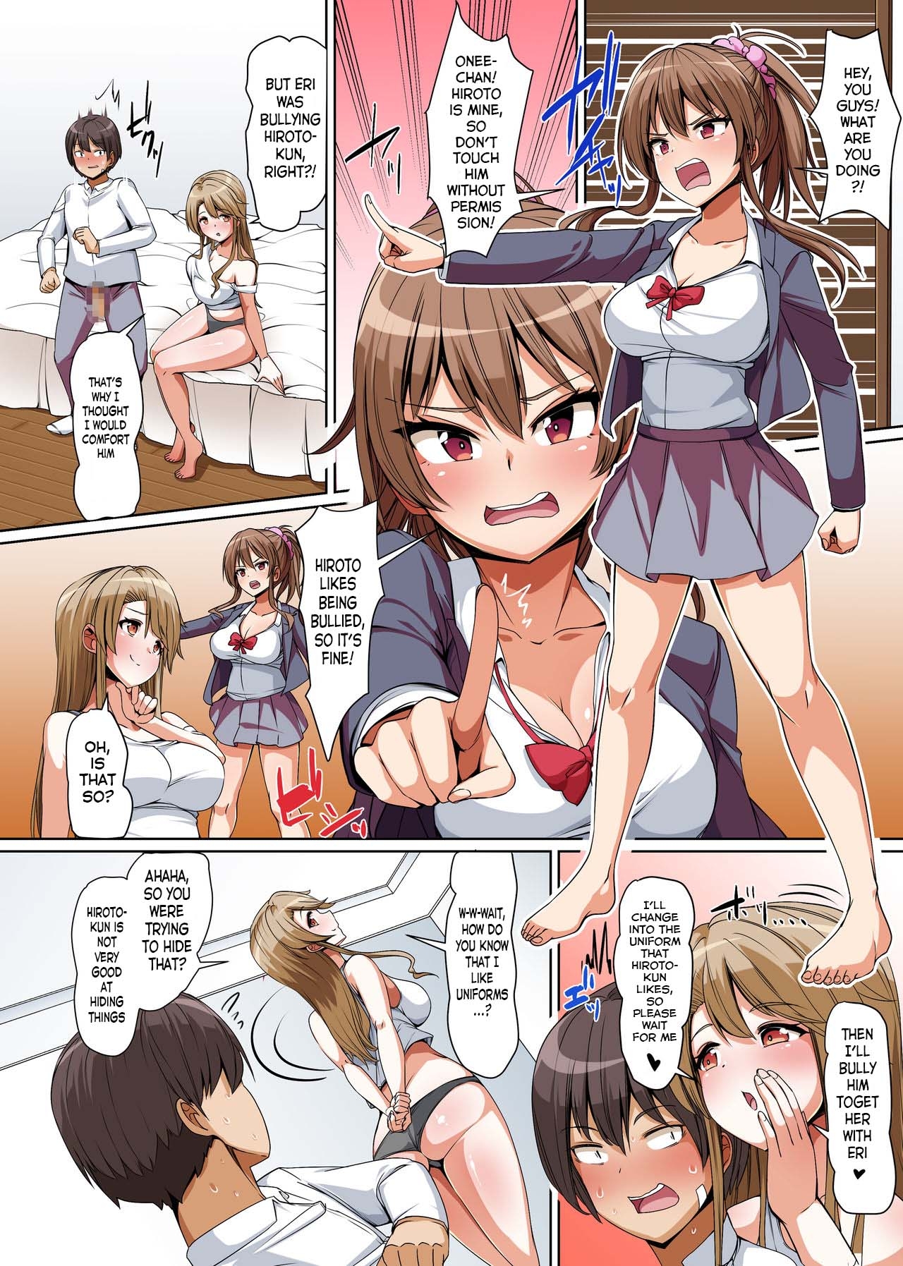 Gishimaidon de Datsu Doutei! Chichioya ga Saikon Shitara Ijimekko ga Gimai ni Natta| Losing My Virginity in a Big Sister-Little Sister Combo! My Bully Became My Stepsister After Dad Remarried ~ "You're mine, so hurry up and make me feel good, alright?!" - Page 15