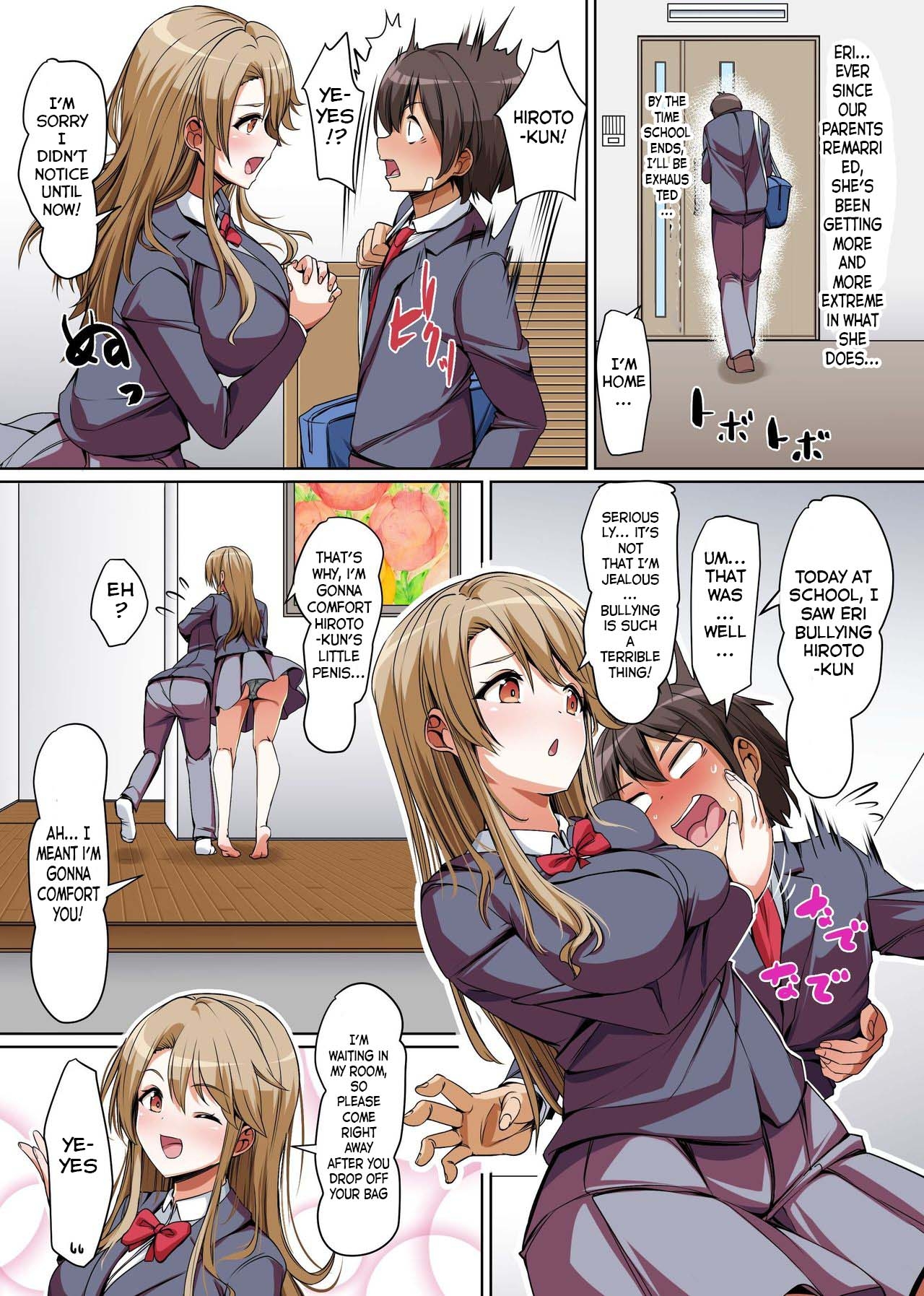 Gishimaidon de Datsu Doutei! Chichioya ga Saikon Shitara Ijimekko ga Gimai ni Natta| Losing My Virginity in a Big Sister-Little Sister Combo! My Bully Became My Stepsister After Dad Remarried ~ "You're mine, so hurry up and make me feel good, alright?!" - Page 9