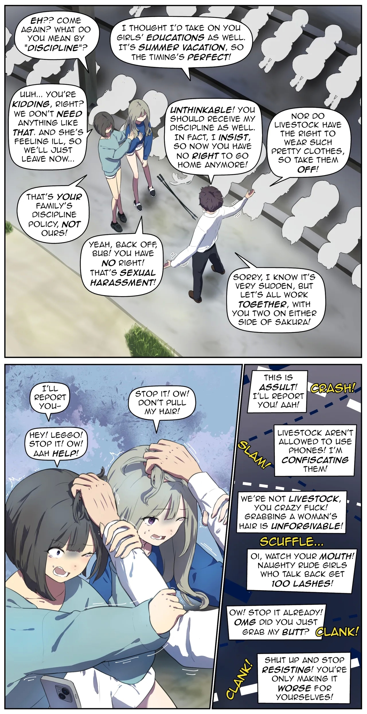 A life in the barn as punishment for a delinquent girl who has been spoiled until now - Page 12