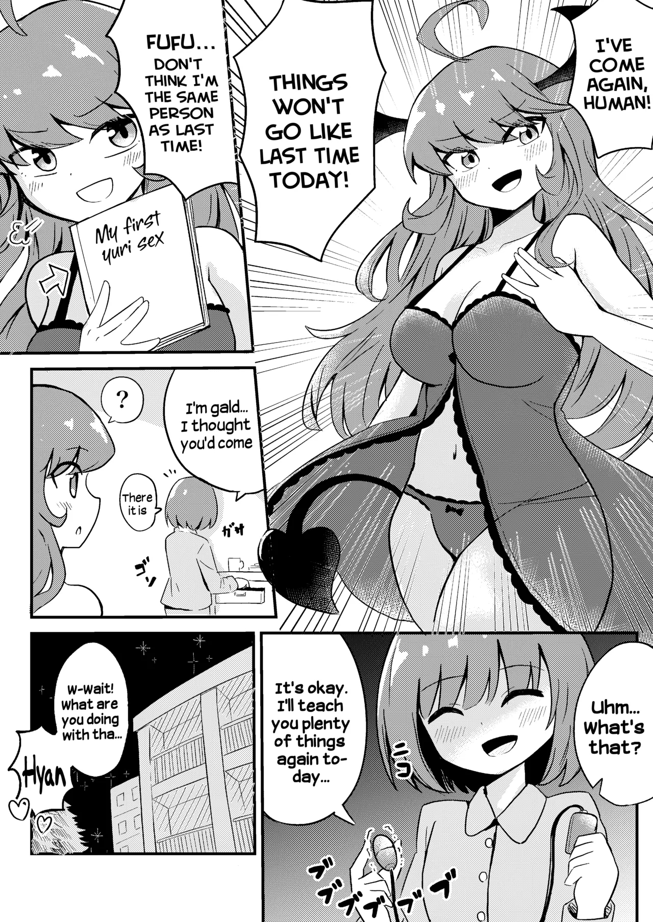 Ubu na Succubus Wakarase Yuri Ecchi | Teaching the Inexperienced Succubus a Lesson with Yuri Sex - Page 26