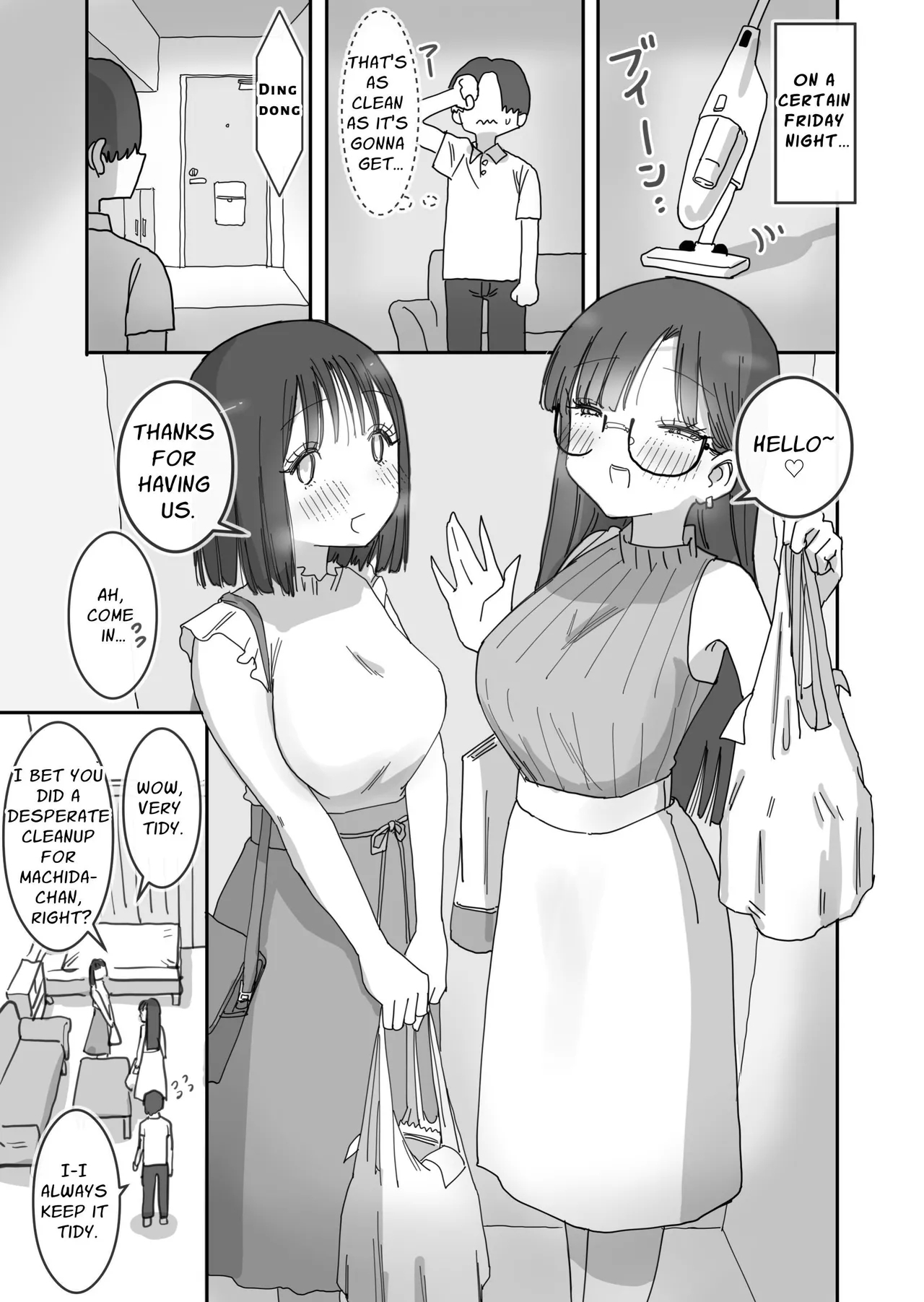 Onna Tomodachi to Sugosu Mattari Icha Love H na Kyuujitsu | My Naughty Lovey-Dovey Day Off With My Female Friends 1