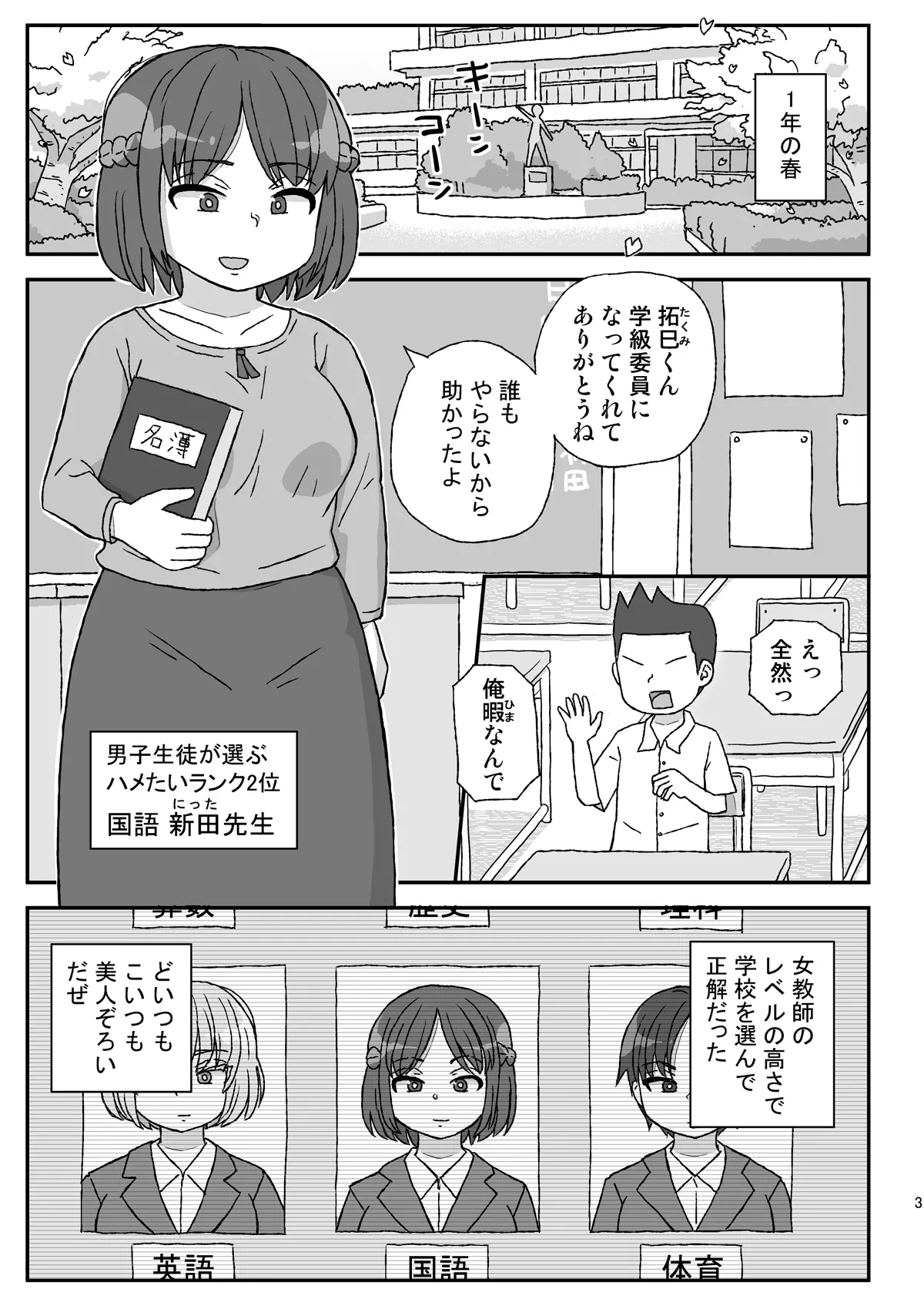 Gakkou wa Onna Kyoushi o Haramaseru Basho - Page 2