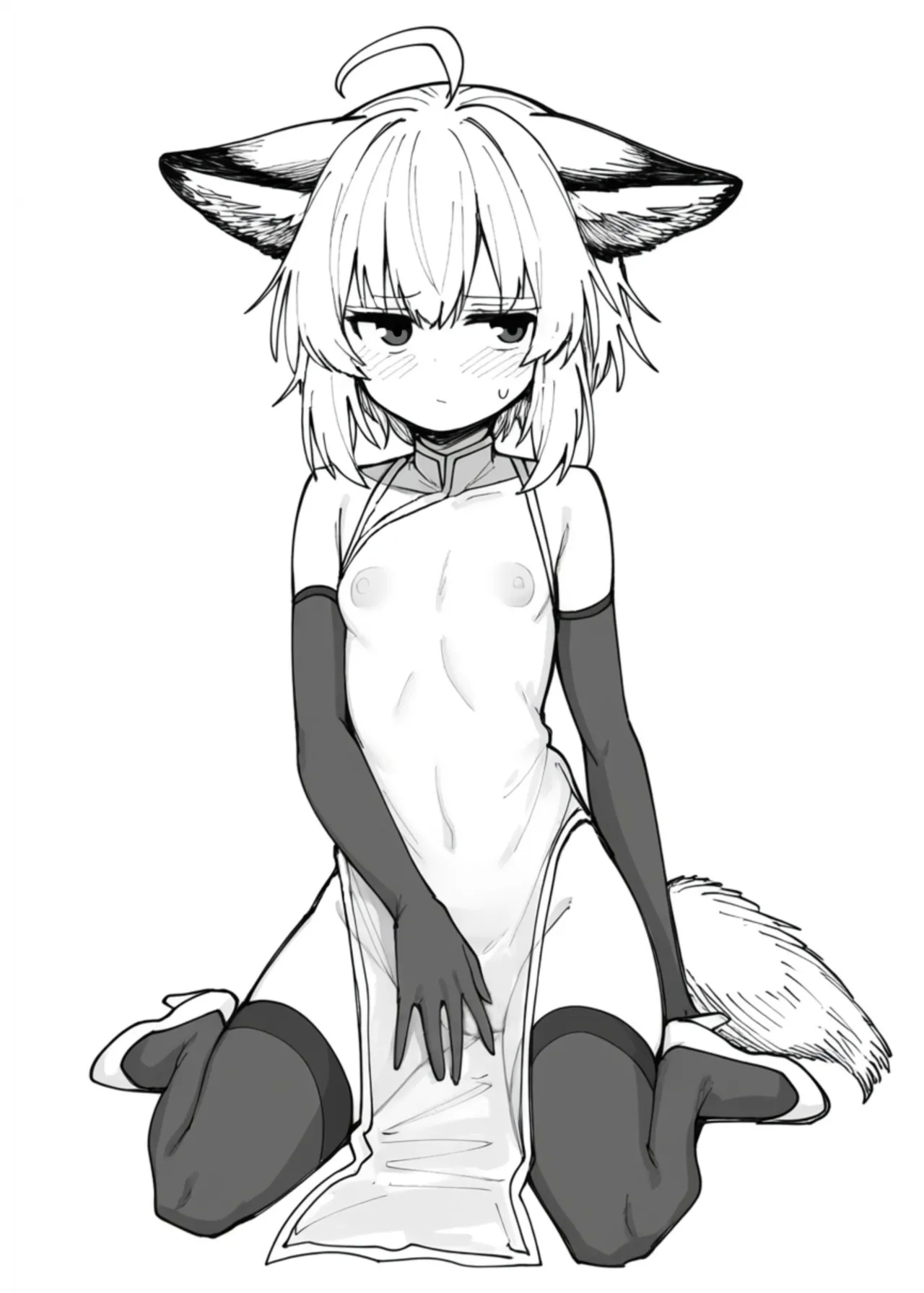 Arknights See-Through China Dress Club Hitori Goudou - Page 5