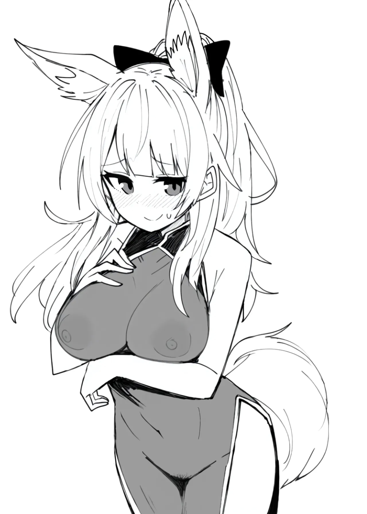 Arknights See-Through China Dress Club Hitori Goudou - Page 6