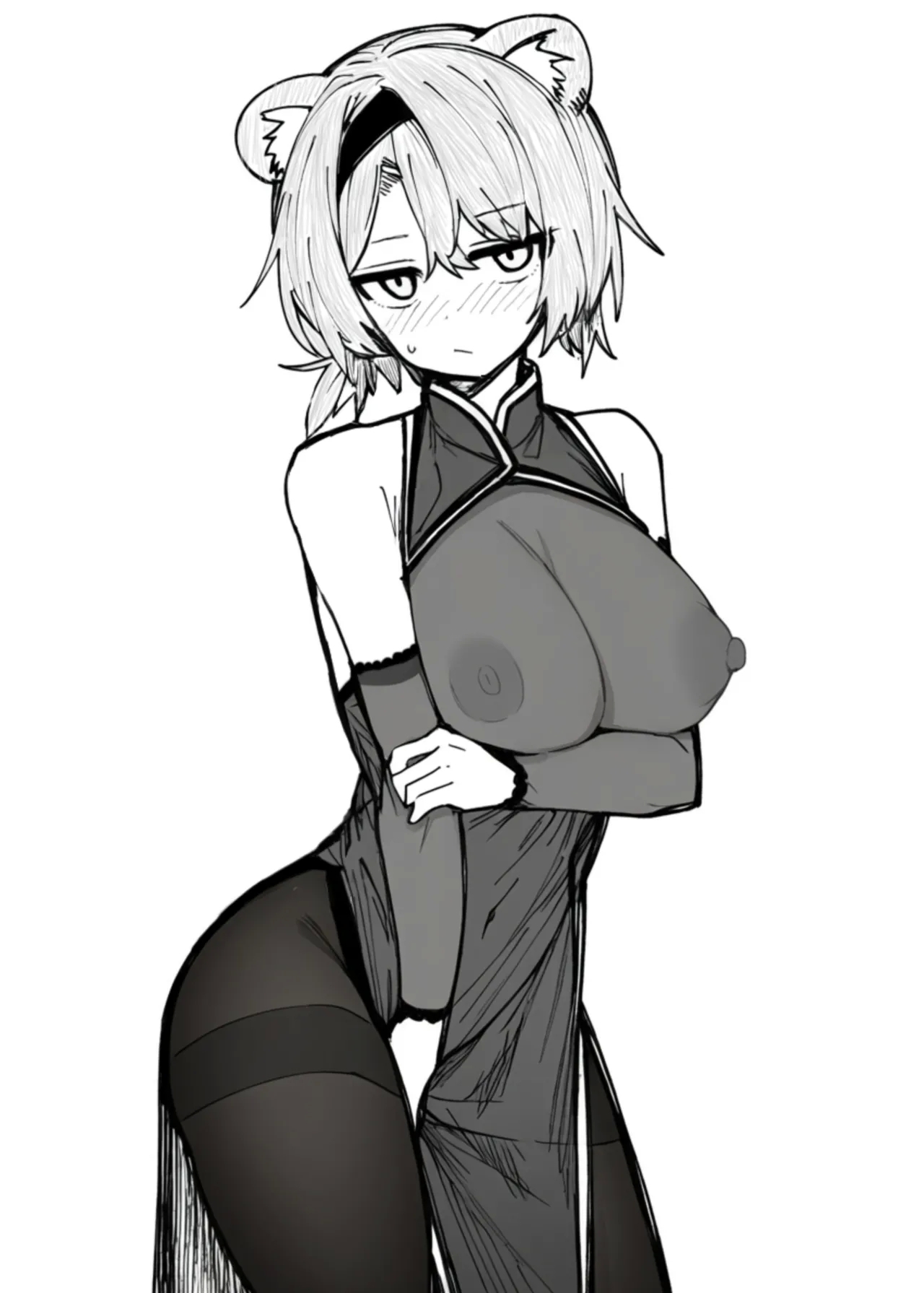 Arknights See-Through China Dress Club Hitori Goudou - Page 7