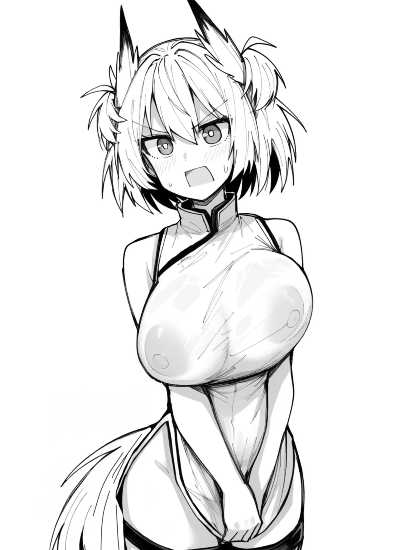 Arknights See-Through China Dress Club Hitori Goudou - Page 8