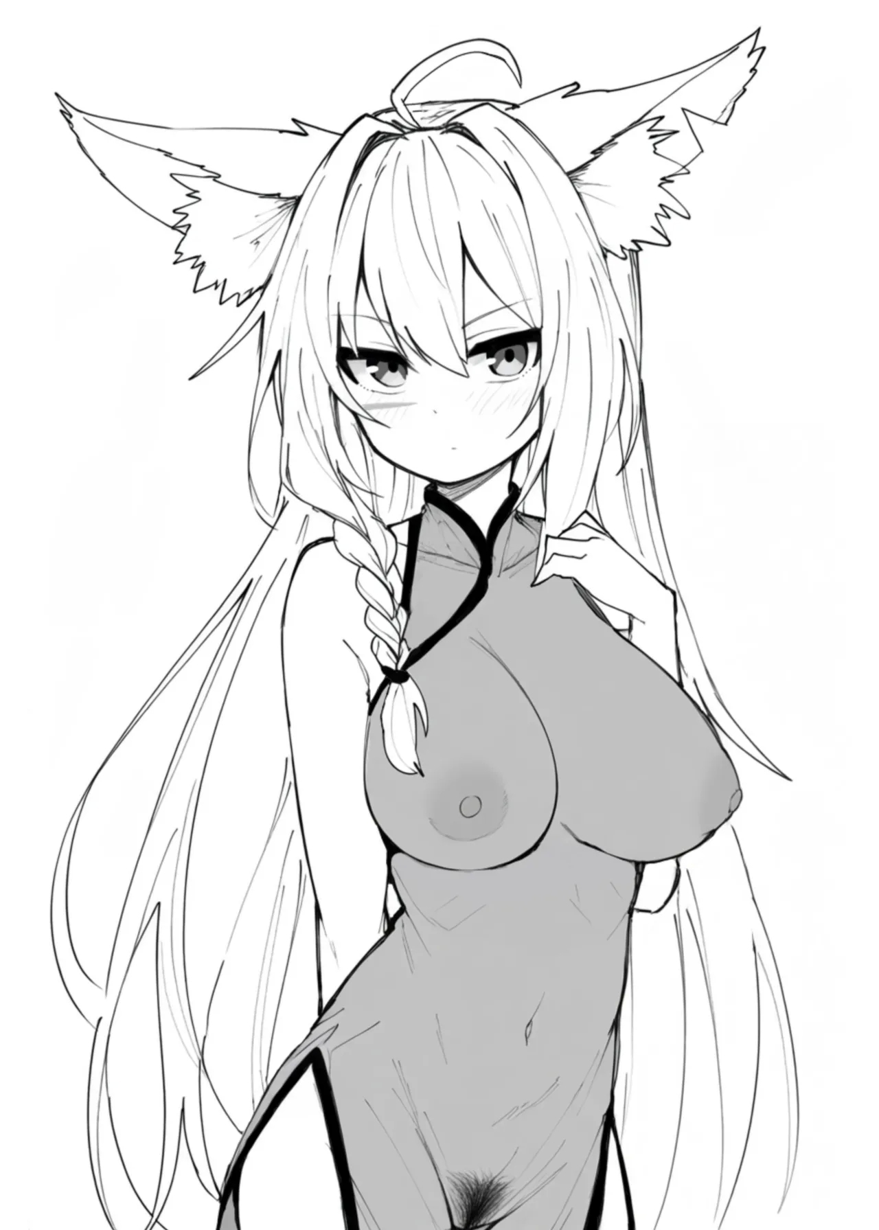 Arknights See-Through China Dress Club Hitori Goudou - Page 9