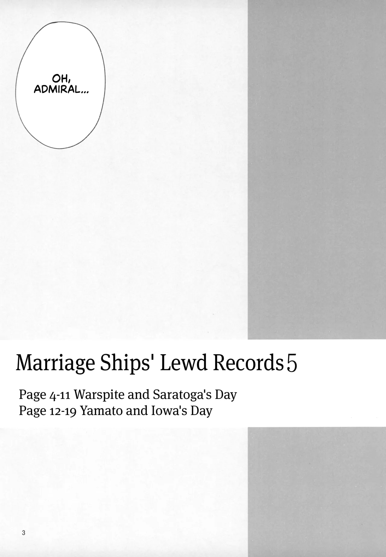 Kekkon Kan Sukebe Roku 5 | Warship Marriage Lewd Records 5 - Page 3