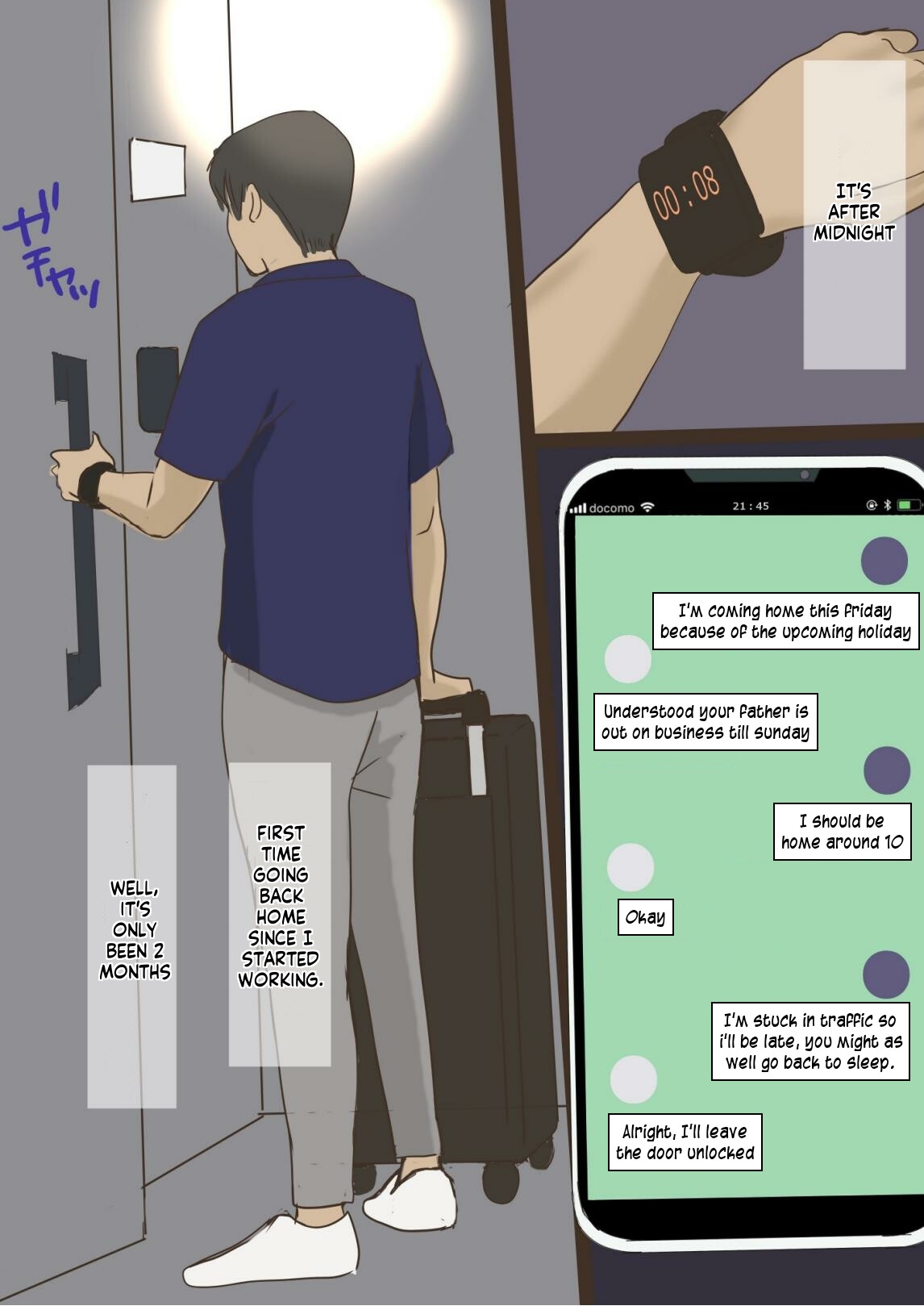 Kisei Shita Musuko ni Netorarete | Cockolding with my son who has come home - Page 2