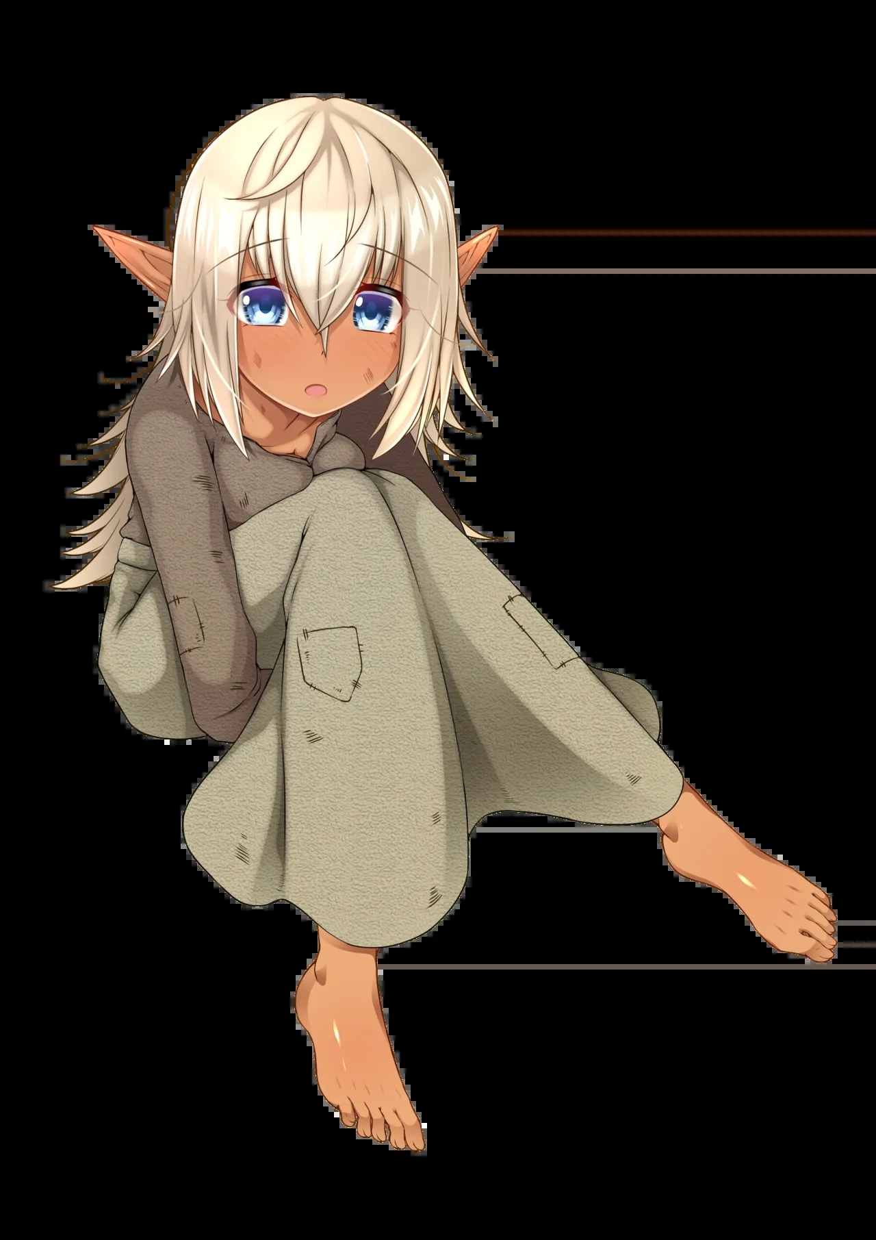 Shojo de dōtei de mi seitsū no futanari dākuerufu-chan ga rezuhāremu ni tatakikoma reru ohanashi - Page 281