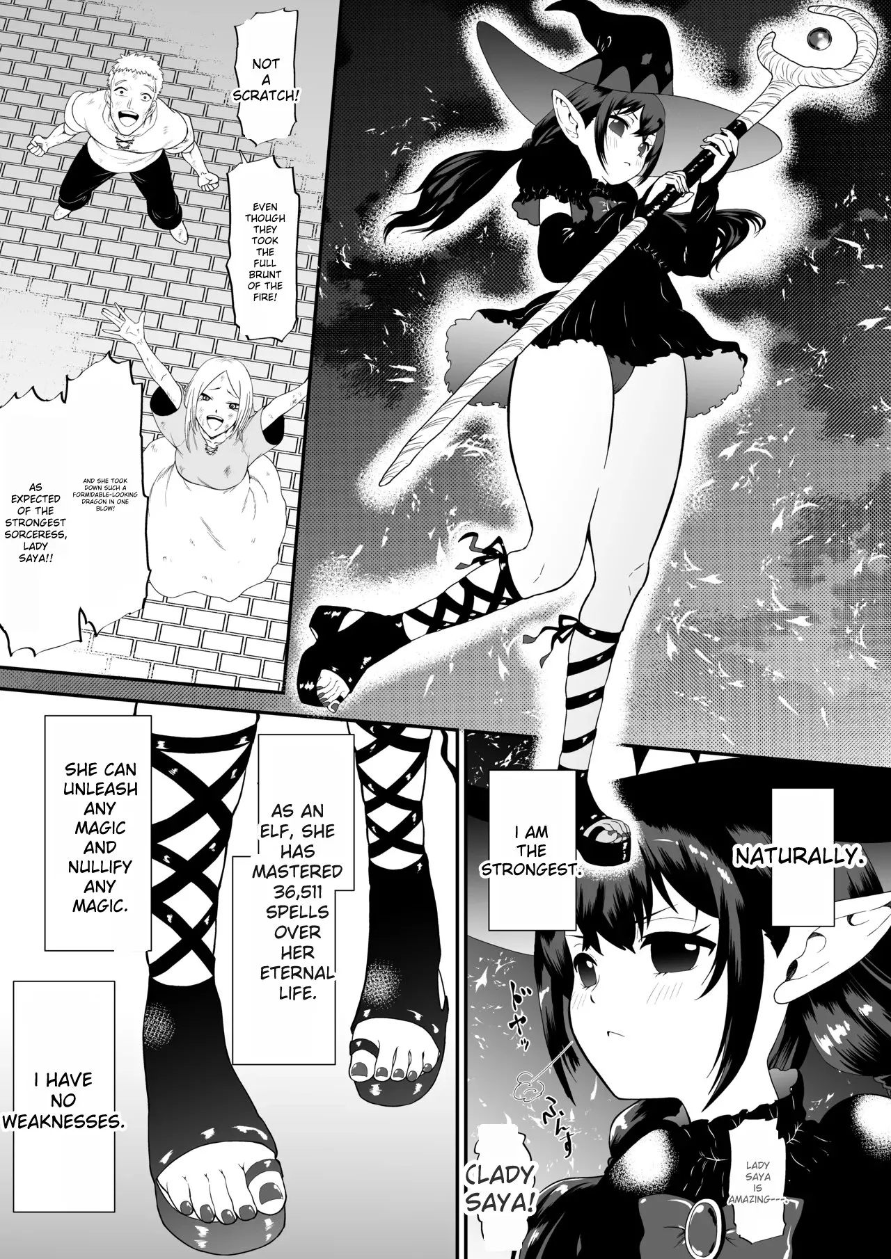 A story about a witch who thought she was invincible, but was tickled and soaked by tentacles and made to cry. - Page 3