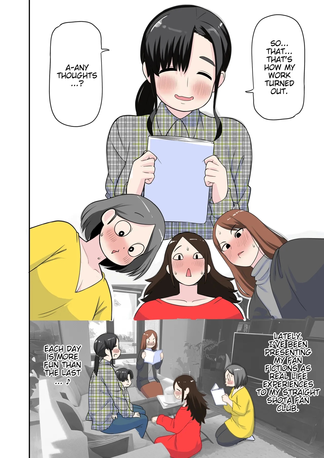 OneShota Doujin Sakka Mama no Himitsu | This mother who works as a straight shota doujin artist has a secret - Page 13